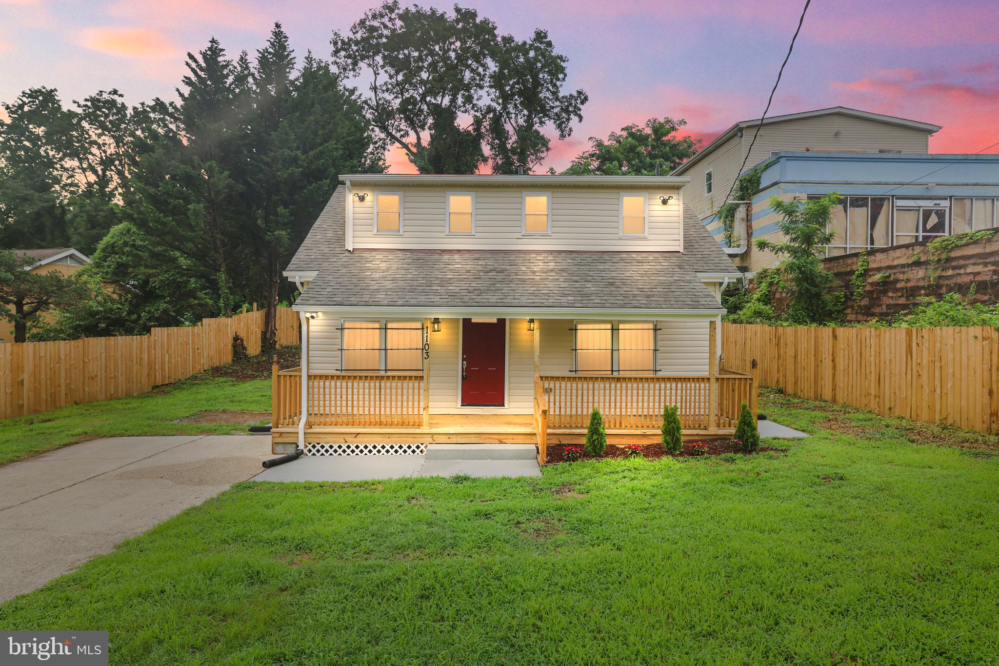This home qualifies for 0% down payment — making it even easier to own a practically brand‑new home! Thoughtfully rebuilt from top to bottom, this charming 2‑level Cape Cod offers 4 bedrooms and 2 full bathrooms, blending classic character with modern comfort. Sitting on a spacious, fully fenced lot, it welcomes you with a long driveway that easily fits several cars and a freshly updated exterior.
Step inside to discover a bright, airy main level where new floors and windows fill the space with light. The heart of the home — a beautifully redesigned kitchen — features sleek finishes and opens to inviting living spaces, perfect for gatherings. Upstairs, the bedrooms are cozy yet fresh, offering flexibility for family, guests, or a home office. Every detail has been carefully updated: new HVAC, water heater, washer, dryer, and more — delivering the feel of a brand‑new build with timeless Cape Cod charm.
Outside, you’ll find plenty of yard space for play, gardening, or simply relaxing. All of this is just minutes from the Capitol Heights Metro station, FedExField, Central Avenue’s shops and restaurants, and quick access to the Beltway (I‑495) — making your commute to D.C. and beyond a breeze.
Don’t miss the chance to make this beautifully renewed home yours!