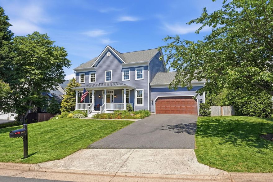Beautifully updated 5 BR, 3.5 BA single family home with welcoming front porch and 2-car front-load garage located on a quiet cul-de-sac in the heart of Oakton. Main level features hardwood floors, separate living and dining rooms, private office, spacious family room with gas fireplace, and an updated chef’s kitchen with white cabinetry, large center island, stainless steel appliances, space for main level laundry and access to the covered deck and fenced backyard. Upstairs offers a spacious primary suite with sitting area, separate HVAC system, and updated spa-like bath with heated floors, plus 3 additional bedrooms and updated hall bath. Walk-out lower level includes large recreation/media area with second gas fireplace, legal 5th bedroom, full bath, large laundry room, slate patio access, and abundant storage/workshop space. Recent updates between 2017 - 2019 include:  New roof, New siding, New windows, New HVAC with separate mini split in primary bedroom, updated kitchen, updated primary and upper level hall baths.  2026 updates: New carpet in basement, New LVP flooring in basement laundry room, Newly painted rooms. Ideally located in the heart of Oakton, this home offers exceptional convenience with shopping, restaurants, coffee shops, and everyday services just minutes away. Nearby Oakton Shopping Center and Hunter Mill Plaza feature Giant, CVS, Starbucks, Chipotle and a variety of popular local dining options. The location also provides easy access to the library, medical and dental offices, veterinary services, Route 66, Vienna Metro, and Dulles Airport. Situated within the highly regarded Oakton school pyramid and close to Oakton Elementary and Oakton High School. Recreation, golf, shopping, and entertainment are all nearby including Oakmont Rec Center, Fair Oaks Mall, and Tysons Corner.