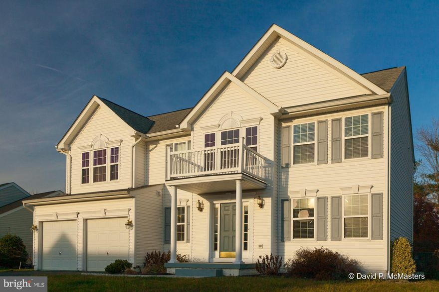 Immaculate, attractive 4 BR family home, ready to move in:well-established subdivision 1 mi. E of Martinsburg , 1 mi W of VA hospital. Big family room, fireplace, sunroom, upgraded kitchen,ss appliances Master suite w big tub, walk-in closet. House looks  like new. Nice deck, 2c garage.  Natural Gas Heat. Great commuter location close to town/ MARC Commuter Train, Rt. 9 and I-81. Recent HVAC upst