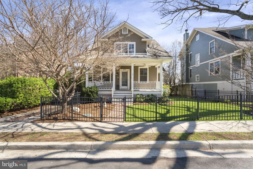 Prime location! Charming bungalow in sought after Lyon Park! A custom built home by Griffin Head, nestled between the innovation hub at National Landing and GMU's new Fuse at Mason Square. Situated on one of Clarendon's most quiet streets, enter your new home from the inviting front porch and a traditional dining room and sitting/living room - or an office - welcomes you. Beautiful built-ins in the living area hold your treasures. Relax by a cozy fire in the open-concept kitchen/den. A unique feature - a butler's pantry - provides for easy entertaining and additional storage. When it's time to retire, the spacious  primary bedroom/bathroom is right on the main floor - a luxurious rarity. Upstairs are 3 bedrooms and a full bath. Use your imagination for the basement - play room, recreation, gym - the possibilities are endless. The back stone patio is quiet and private. The detached garage holds your vehicle or storage. Additional storage is under the back porch. Freshly painted and fully fenced!
Centrally located, this neighborhood is highly walkable - Virginia Square, Ballston, Metro, restaurants, Trader Joe's and a multitude of shopping experiences are blocks away. Walk to all 3 schools. The neighborhood community center is lively and has activities for all ages. Two neighborhood play parks are within 3 blocks.  Bus stop is 2 blocks away. Convenient to major highway arteries, Reagan National Airport, the Pentagon and Washington, DC. 
Don't miss this wonderful opportunity to live in a welcoming and vibrant community!