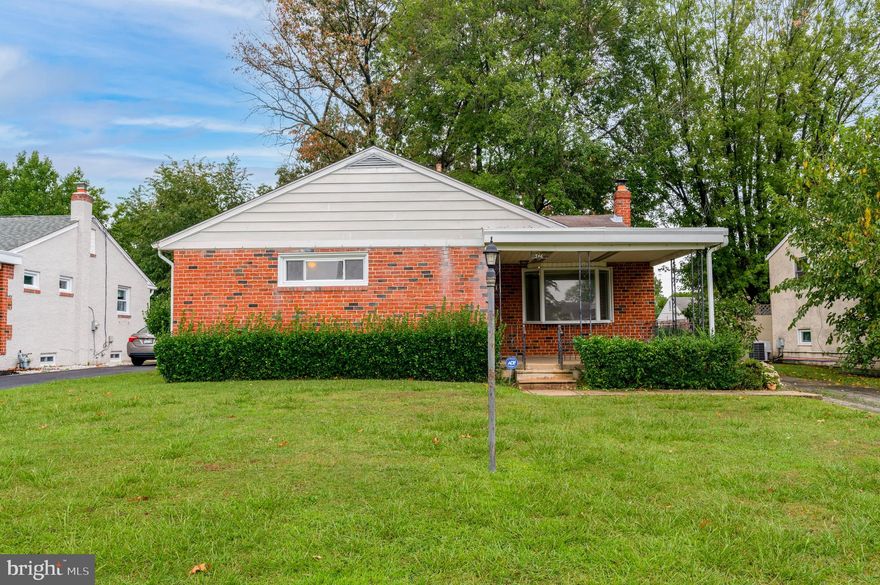 Welcome Home! This house is the epitome of "good bones!" Ready for its new owners, this ranch-style house is beaming with charm and character. Rich hardwood floors and arched doorways are just some of the features that make this house cozy and inviting. Upon entering, the large sun-filled living room greets you. With a bay window and light galore you will be able to envision yourself spending brisk fall mornings watching the leaves change color. Continuing through the house, an expansive eat-in kitchen is right through the archway complete with more large windows. You will immediately notice the footprint of this kitchen which allows tremendous potential for the future. The floor plan is conducive for an island or for more countertops to be added for the ideal cooking and entertaining space. Past the kitchen you will find a hallway with access to all the bedrooms including a primary bedroom complete with full bath. In the basement you will find an additional 1200 square feet with options abound. The height and condition make this space a no brainer to finish and add more living space. Walking outside you will find beautifully maintained landscaping, an endlessly flat yard, and finally a detached oversized two-car garage with electric. Come explore and see why this home is ready for you to make it your own! Schedule your tour today!
