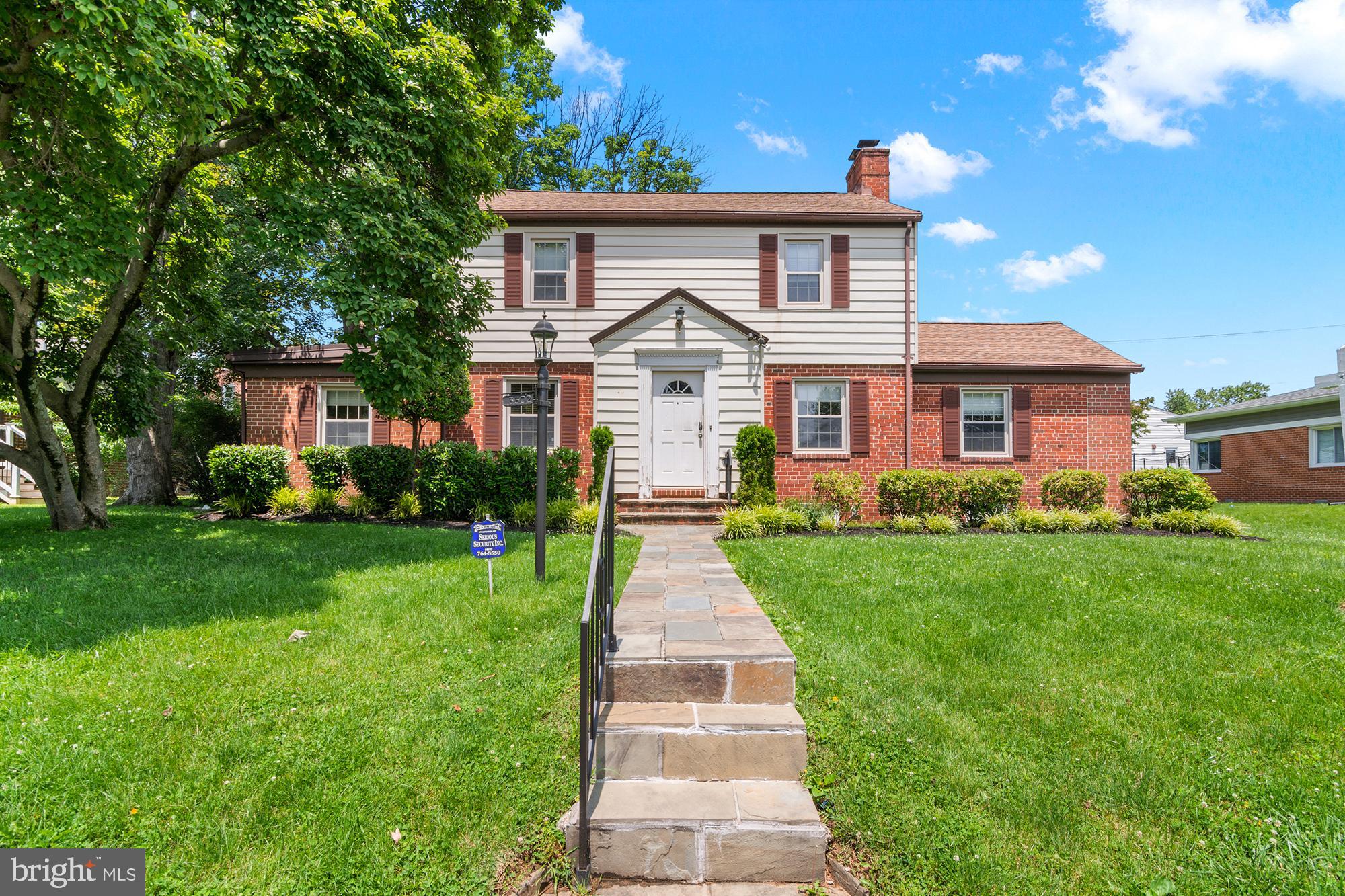 Location, Location, Location!
Situated in a highly sought-after area of Pikesville, this fabulous 5-bedroom Colonial-style home offers the perfect blend of comfort, style, and convenience. Enjoy easy access to schools, shopping, dining, and major commuter routes—all while living in a quiet, established neighborhood with exceptional charm and community appeal. The main level features a renovated primary suite with a luxurious en-suite bath and walk-in closet, a gourmet kitchen with granite counters and gas cooking, and a bright living room with large windows and built-in library. A formal dining room with a wood-burning fireplace opens to a large, maintenance-free deck—ideal for entertaining. The upper level offers three spacious bedrooms, a hall bath, and ample closet space including a cedar closet. The fully finished lower level includes a newly renovated 5th bedroom with en-suite bath, backyard access, a laundry room, utility space, and additional storage. The exterior of this stunning Colonial home features a large, private backyard complete with a patio, spacious deck, newly paved area with inground basketball hoop and ideal for other recreational activities, a vegetable garden, and a storage shed. The beautifully landscaped front yard enhances the home's exceptional curb appeal.
