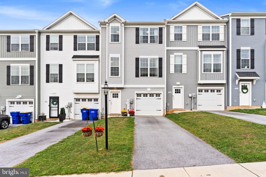 This beautifully maintained 3-bedroom, 2.5-bath townhouse offers both comfort and style in the Hudson Ridge community. Step inside to find a versatile flex space—perfect for a home office, playroom, or quiet retreat—alongside a convenient half bath. The open-concept main level features a spacious living room filled with natural light, seamlessly flowing into a contemporary kitchen equipped with stainless steel appliances, granite countertops, and ample cabinet space. Durable luxury vinyl plank flooring runs throughout the main floor, adding both beauty and easy maintenance. Upstairs, the primary bedroom offers a private ensuite bathroom and a generous walk-in closet. Two additional bedrooms and a full bath provide space for family, guests, or more work-from-home options. Enjoy a fenced-in backyard—ideal for pets, play, or entertaining. With energy-efficient utilities, low-maintenance finishes, and a prime location just minutes from shopping, dining, and everyday conveniences, this home has it all.