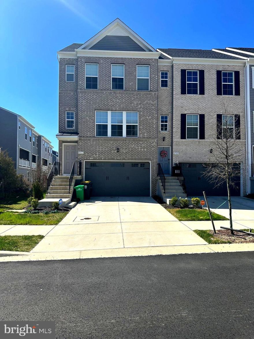 Welcome to Westridge*one of Prince George's County's newest communities*this one year old beauty features 3BR/3.5BA*stainless steel appliances*12ft kitchen island w/quartz countertops/bar stools convey*LVP flooring throughout the home*coffee brazilian hard wood floors on the steps*spacious liv/din room*maintenance free deck*owner's suite w/walk-in closet/bath w/super sized ceramic shower w/tiled seat/double vanity*laundry on top floor for convenience*lower level has a finished rec area and full bath  w/shower*fenced in backyard*home has solar panels that reduces the electric bill down to very little a month/tenant also pays gas and water*main level w/remote controlled blinds*small pets allowed under 25lbs/breed restrictions/$500 per pet deposit*community center/pool/basketball courts*conveniently located to everything including: 5 min to i-495/15 min to AAFB*7 min to Ritchie Station Shopping*15 min to route 50*12 min to Largo metro station*all applications are done online through RentSpree at $39.99 per person 18 and older*we only process one application at a time*first come first serve*minimum  transunion credit score of 640 required*qualifying income of $126k required*good  rental history *agents check the documents section for more on criteria*simply show the property, check queue position with agent, send your clients email address and a link will be sent if no one is being processed*occupancy is best  suited for 4/15 or 5/1 move in dates at this time and not later*text L/A with questions