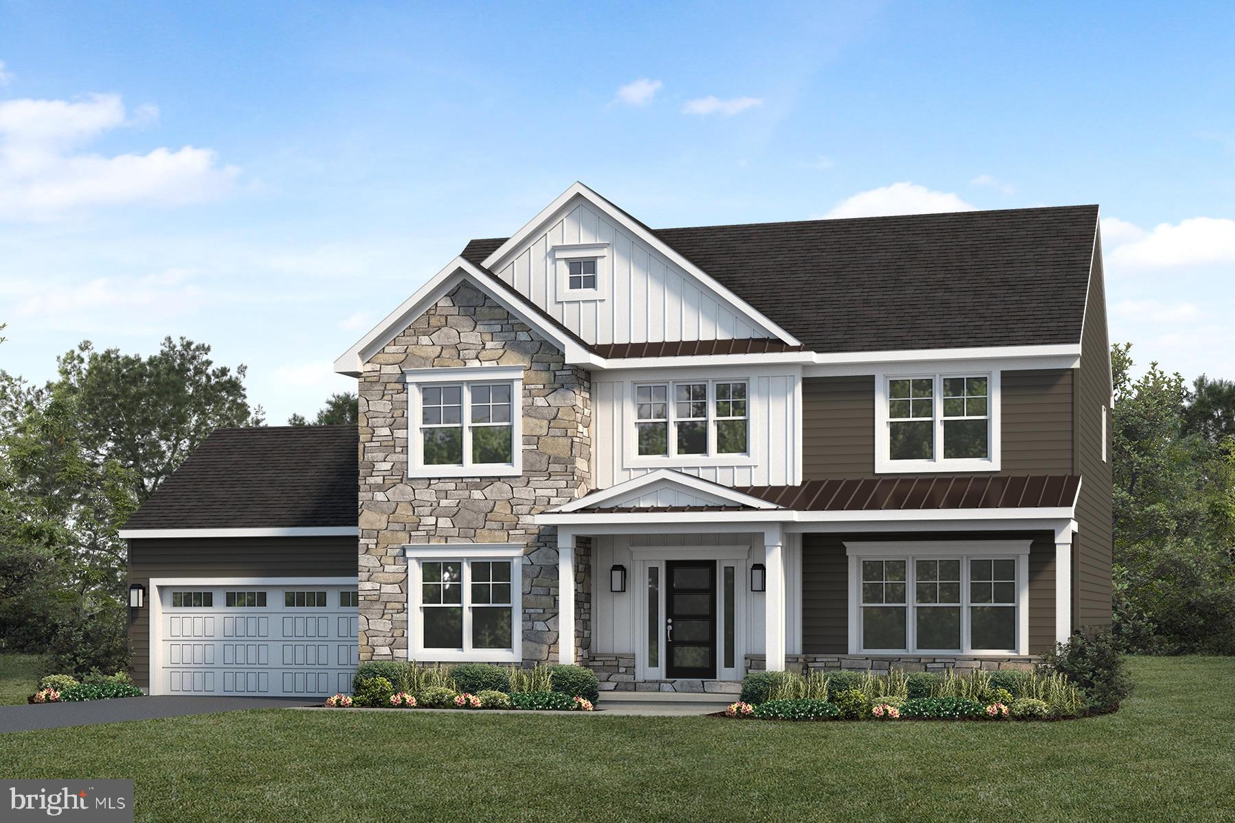 UNDER CONSTRUCTION – AVAILABLE THIS WINTER: This brand new 2-story plan includes a welcoming front porch, 9’ ceilings on the first floor and a 2-car garage. Upon entering the home, there is a versatile, carpeted flex space to the right and a spacious family room that flows seamlessly into the kitchen. Stylish vinyl plank flooring adorns the main living areas. The kitchen is well-appointed with enhanced cabinetry and appliances, quartz countertops with a tile backsplash, and a large center island. To the left of the kitchen is a formal dining room and to the right is a mudroom with built-in lockers and access to the rear patio. On the 2nd floor, the owner’s suite features an expansive closet and a private bathroom with a tile shower and double bowl vanity. Adjacent to the suite are 3 additional bedrooms, a full bathroom, and a convenient laundry room.