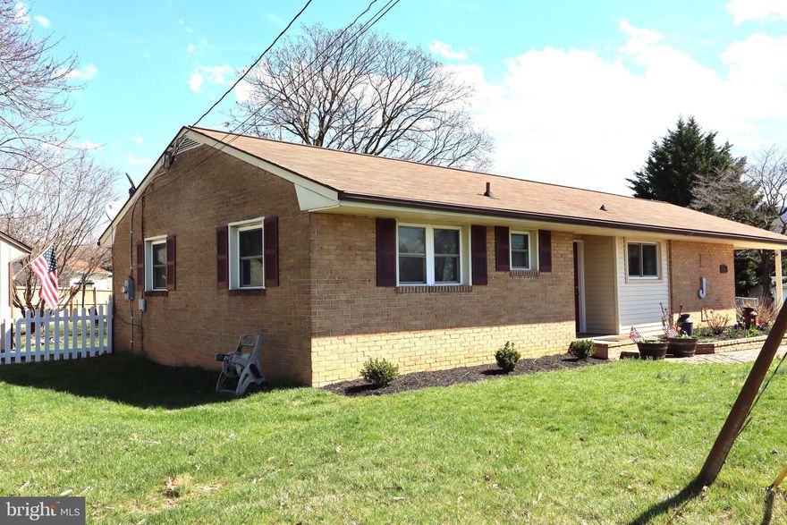 MONEY Talks...Seller offering $5,000. Buyers closing cost credit with a Seller approved offer!!
This property was Just lowered & IS move in Ready! 
Solid & Sturdy.... ALL Brick Rancher Style Home. Perfect for the 1st time HOME BUYER or Someone looking to Downsize. 
Sweet Comfortably Accommodating with 3 Bedrooms and 2 Full Baths, this Home is a MUST to See.
Enjoy the Eat-in Kitchen with connecting Family Room that Shines with the Radiant Refinished Hardwood Floors and the Cozy Brick Woodburning Fireplace. 
Enjoy the view from the Living room while you Admire the New Spacious Energy Efficient Windows.
Take a Relaxing Bath or Steam in the Shower with either of the Remodeled Full Baths.
Lower level offers a Large Game room area, Separate Utility or Storage area and the possibility of a 4th Bedroom. 
Seller has upgraded the Heating Source Adding a New Furnace. The AC unit has been upgraded and All Electric was upgraded in 2017 too! 
Fully Fenced-in Flat Lot Measuring at a .25 Acre.  Large Useful Shed with New roof and Play Equipment that Stays! 
Seller has Freshly Painted home and Carpets have been cleaned leaving Nothing for you to do but Move In! 
 Located in Sought after Smithsburg MD with NO City Taxes or HOA Fees.
 Easy commute to I-70 East or West.  Seller is offering 1-YHW