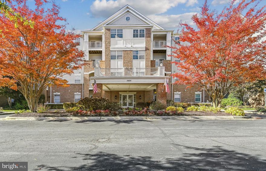 This 4th floor REMODELED Condo is located in the highly desirable 55+ community of The Villages of Waugh Chapel, known for its super-convenient location. The Seller has invested in extensive and thoughtful renovations since purchasing in 2019. These upgrades include: completely remodeling the kitchen and redesigning the layout to incorporate additional counter and cabinet space; renovating the primary bath, as well as, the full hall bath; reconfiguring the living room space providing better options for furniture placement; replacing the carpeting; installing ceramic tile flooring, painting spaces; replacing windows and screens (ask about the transferrable warranty, too!); upgrading the lighting; replacing the water heater; cleaning the ductwork; and, there is more to share with you! In 2017: the HVAC system was replaced; along with the Washer and Dryer. Additional Features: a secure and separate storage unit (#16); and, a garage space (#15). Something else worth noting… building #2604 conveniently has a trash room at the end of the floor (so no need to go outside for daily trash disposal). Happy to provide a detailed list of features! In the meantime, enjoy your tour!