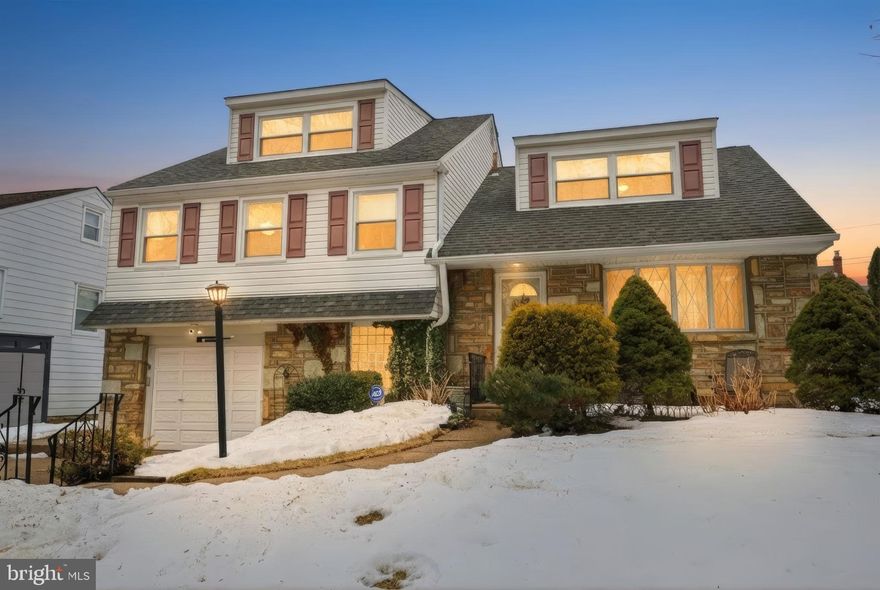 Welcome to 2817 Winchester Avenue!  
Nestled in the highly desirable Winchester Park section of Northeast Philadelphia, this spacious Split-Level home offers beautiful park views and plenty of room for a large or multi-generational family.   Move-in ready, this home blends comfort, functionality, and an ideal location.

The main level features a bright and inviting living room with fireplace, a formal dining room, and a large family room/kitchen addition perfect for entertaining. The family room includes a second cozy fireplace, sliding doors leading to the rear patio and yard, and an open layout connecting to an updated kitchen with abundant cabinetry and counter space along  with a double oven.  

The upper level offers a spacious primary suite with updated private bath, along with two additional well-sized bedrooms and an updated hall bath. Upper levels 2 & 3 include two more bedrooms that can easily serve as a home office, guest rooms, or flexible living space.

The lower level provides a laundry area with half bath, a finished bonus room ideal for recreation or storage, and access to the attached one-car garage.  Home offers plenty of storage with pull down stairs to attic and crawl space. 
Located in sought-after Winchester Park, this property offers the perfect blend of suburban tranquility and city convenience.   Enjoy direct access to Pennypack Park’s scenic walking trails, along with nearby schools, hospitals, restaurants, and shopping—all within walking distance.

Don’t miss your opportunity to own this beautiful, versatile home in one of Northeast Philadelphia’s most desirable neighborhoods!