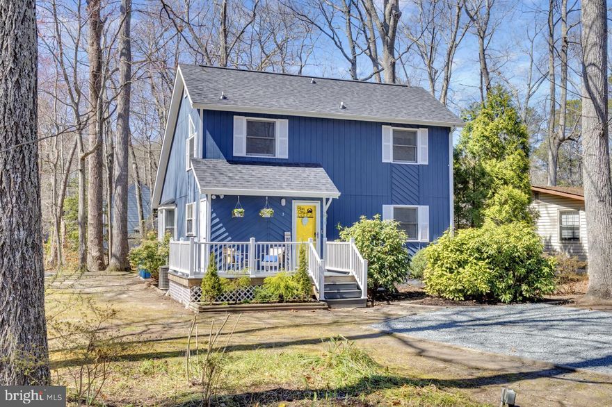 Coastal Charm Meets Comfortable Living in Ocean Pines! Welcome to your new happy place, the Blue Crab Beach House, in the highly desirable Ocean Pines community where resort-style amenities meet everyday convenience! From pools and golf courses to the marina and Ocean City beaches just a short drive away, this neighborhood truly has it all. Step inside to an open, airy floor plan perfect for entertaining or relaxing after a beach day. Enjoy the ease of main-level living with the primary bedroom, full bath, and laundry all on the first floor. Upstairs offers two additional bedrooms with a Jack & Jill bathroom. Outdoor living is a dream with peaceful porch for morning coffee and a spacious yard for play, evening BBQs, and everything in between. Thoughtful updates include new bedroom light/fan fixtures, fresh paint throughout, a 17-month-old roof, and newer kitchen appliances including a brand-new dishwasher (installed Nov 2024) and microwave (installed Mar 2025). Custom-built loft twin beds and a cozy wood stove add a special touch of character. Tucked away in a quiet, residential setting but just minutes from shopping, dining, and entertainment, this home brings you the best of both worlds. This house also has a proven track record as a short term rental. Thinking about short-term rental income? The average 2024 rental rate during peak season was $289/night. This home comes with a built-in head start! The current owner has established social media pages specifically for promoting the property, and they’re happy to transfer them to the new owner at no additional cost. Instant online presence, zero setup hassle! Come see it before it’s gone! (Bathroom wallpaper is stick and peel. If it's not your style, removal is easy peasy.)