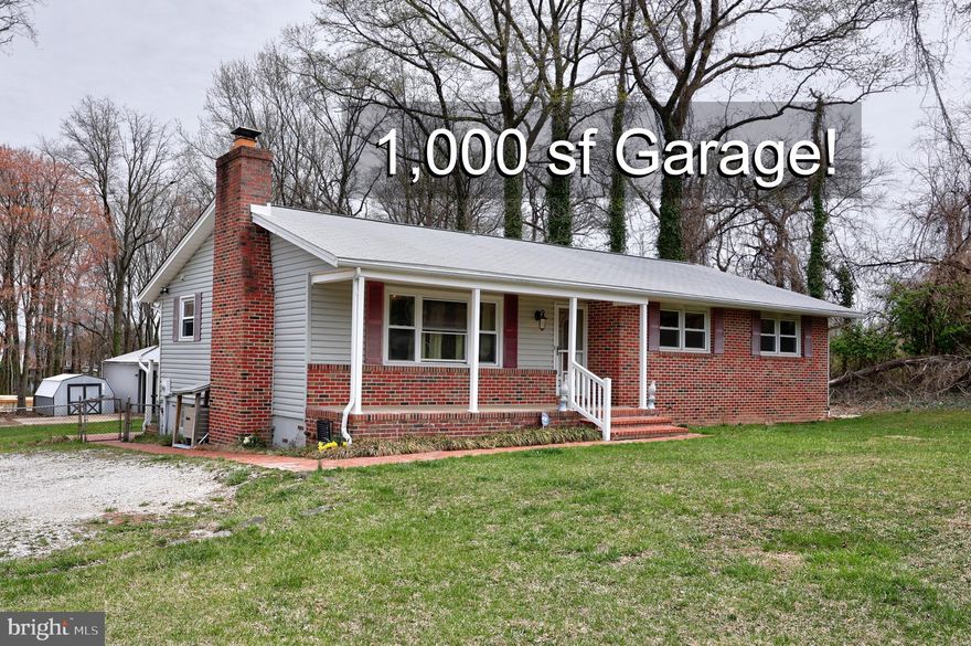 Detached Rancher available in Baltimore with massive 1000 sf detached garage! 3-bedroom, 2-bathroom home with a spacious unfinished basement and an extra-large detached garage. This home offers a solid foundation with plenty of potential, combining comfortable living with added space for storage or hobbies. The open living and dining areas are welcoming, and the basement provides extra room for customization. The large garage is perfect for additional storage, a workshop, or even a home studio. A great option for buyers looking for a well-maintained home with a bit of room to personalize! Update: Tuesday April 7 Open House Cancelled.