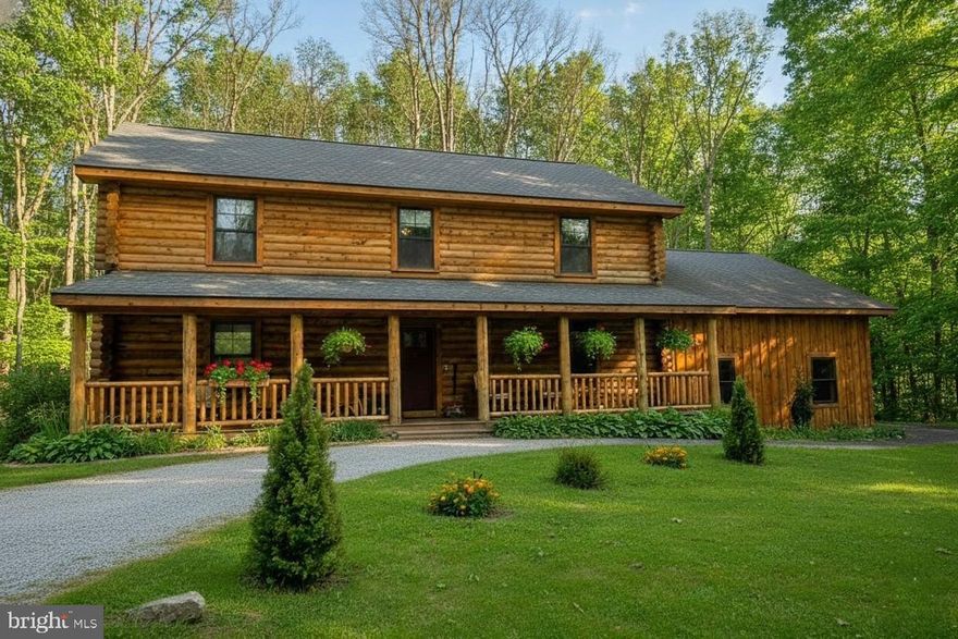 Tucked away on just over 7 acres of serene, wooded privacy, this stunning custom Yellowstone log home offers the perfect blend of rustic charm and modern comfort—just minutes from Swallow Falls State Park and only 10 minutes to Deep Creek Lake and Wisp Resort. The inviting open main level is designed for effortless entertaining, highlighted by a warm gas fireplace in the family room, a spacious rear deck, and a relaxing screened-in Florida room where you can enjoy the peaceful natural surroundings year-round. A main-level primary suite features a beautifully appointed, high-end shower for a true retreat experience.

Arrive home via the circular driveway to a large parking area and oversized two-car attached garage, offering convenience for family and guests alike. Upstairs, you’ll find three additional bedrooms, two full bathrooms, and two versatile flex spaces—ideal for a home office, media room, playroom, or extra sleeping areas.

Whether you’re seeking a full-time residence, vacation getaway, or investment opportunity near Deep Creek Lake’s most popular attractions, this exceptional log home delivers space, privacy, and timeless mountain appeal in an unbeatable location.