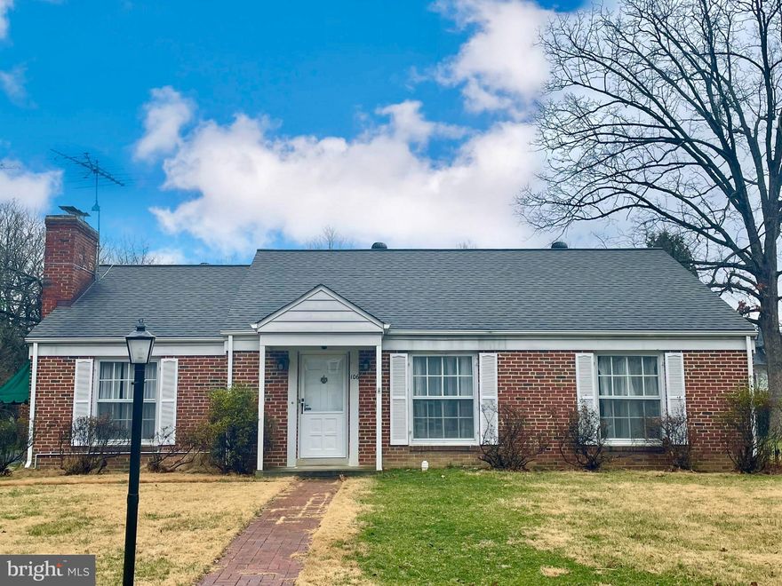 Welcome to 106 Upton Street! Located just blocks from the bustling Rockville Town Square. Rare opportunity to make this classic 1950's home your own with personal upgrades and touches. Gorgeous hardwood floors on the main level, brick fireplace with mantel, 3 main floor bedrooms with built-ins, full bath, formal dining room, large sunroom with tons of natural light, and kitchen with tons of upper and lower cabinet space. Lower level offers a big unfinished basement with tons of potential for additional living space. Extremely large, flat rear yard is perfect for summer BBQ's and has shed for extra storage. Driveway can hold several cars and the attached front-entry garage is perfect for covered vehicle storage. Roughly a one-mile walk to Rockville Metro/MARC, Rockville Town Center and excellent schools. Tons of potential!