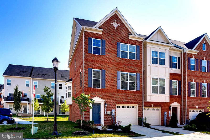 ***Price Improvement!*** Beautifully finished End-Unit Town House with the most recent Floor Plan in Blue Stream boasting 2,160 sq. ft of living space. Open Concept Living Room/Kitchen with Granite Bar Area makes this Town House an entertaining dream. The walk in pantry and sun lite dining area showcasing the bay window outlasts the competition. Walk to the lower level spacious Rec area to exit thru the sliding glass door onto the green grass back yard which is maintained by the HOA. Relax on the community benches or sun bathe on your end unit deck. 3 Bedrooms and 2 Full Upgraded Tiled Baths and 2 Half Baths. All of this in an incredible location close to I-95, Rt 100, Rt 175, MARC, BWI and FT Meade. Truly a Commuters Dream!
