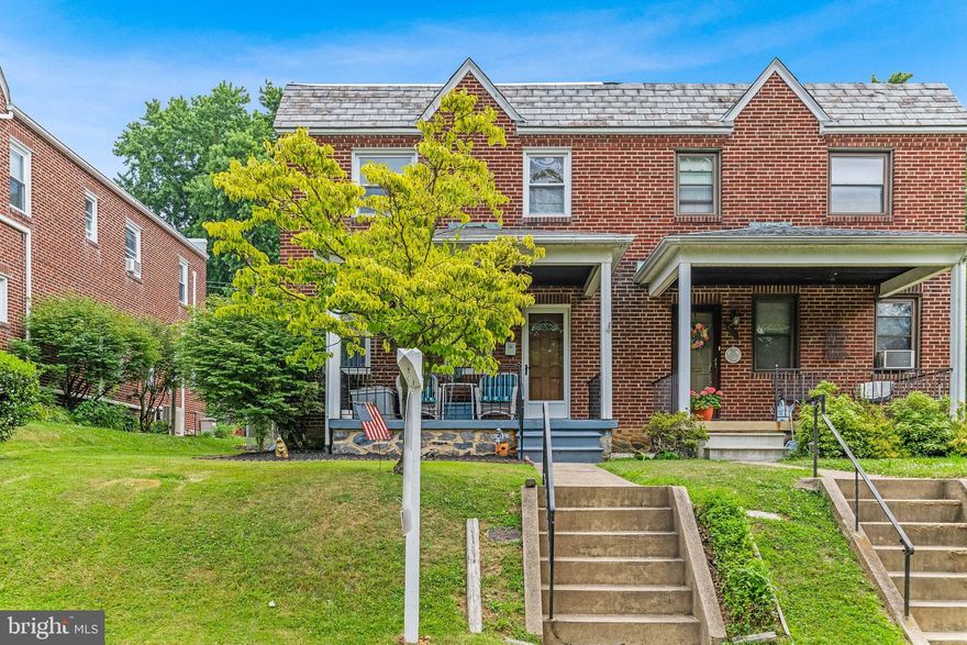 Beautifully maintained 3bd/2 full bath semi-detached home on a very quite one way road in Walterson.
Walk up onto the covered front porch perfect for sitting in the evening and relaxing. Home has carpet with the original hardwood floors under it, other original features include the kitchen cabinets and knotty pine walls in the finished basement. Access the screened in porch, well maintained fenced yard, 1 car garage with electric and parking pad from the kitchen. Rubber roof was replaced approximately 8 years ago maintained and resealed about 4 years ago, a  french drain was added on the side and patio in the yard, Storm doors were added bringing in the natural light.  Close to several main roads and the Beltway.