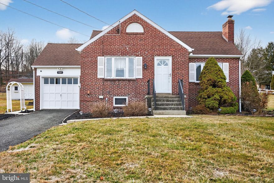 Absolute pride of ownership in this very well-maintained all brick Cape Cod home on over 1/2-acre lot.  Awesome curb appeal and has many features. Spacious and wide open eat in Kitchen, lovely wood burning fireplace in the Living Room and nicely finished basement Family Room complete with bar, powder room and easily accessible laundry area. First Floor does have all hardwood flooring under the carpeting! 
Fabulous, covered rear patio overlooking huge, private back yard area with plenty of room for privacy and great for any family gatherings. Added bonus is the 1 car detached garage for extra storage, hobby, workshop or car lover. 
Very conveniently located off Rt 100.