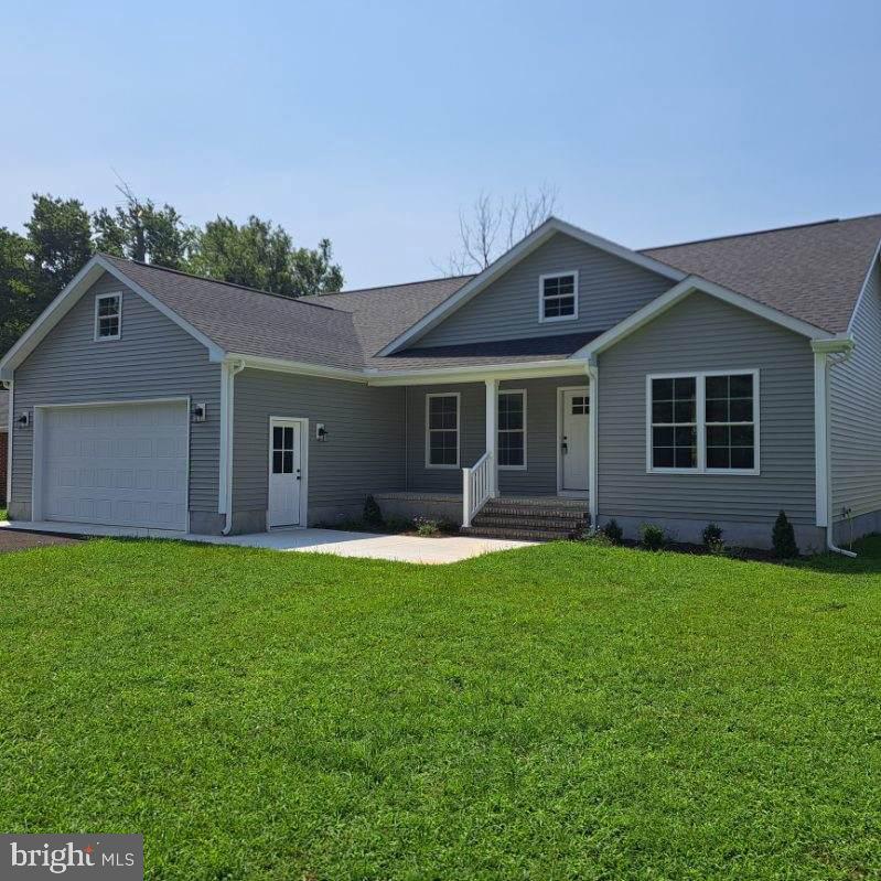 Welcome to 101 Thompson Street, Hurlock, Md.
Brand-new construction offering 1,500 sq. ft. of modern living space. This 3 BR/2BA home featuring an open-concept layout with vaulted ceilings in the family room, a gourmet kitchen with top-tier appliances, walk-in pantry, and luxury vinyl plank flooring. The primary suite includes a spacious walk-in closet and spa-style bath with dual shower heads. Enjoy outdoor living on the front porch and rear deck. A 576 sq. ft. attached two-car garage adds convenience. Located in the heart of Hurlock in a desirable neighborhood - this is must see!
Seller is offering a buy down on the interest for two years. Call agent for more information.