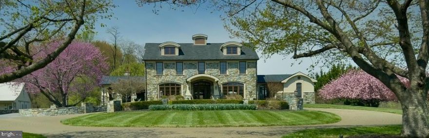 Stunning stone manor home on 44 beautiful acres at the foot of Sugarloaf Mt. Private gated entry with 1/3 mile driveway. Gorgeous views all around. A slice of heaven! Stone walls, pool, spa, large riding ring, 7 stall barn w/ apt, wash stall, tack & laundry rooms. Expansive slate patio w/ grill island and side porch perfect for entertaining. Riding trails. Pastures, woods, a nature lover's delight! Close to Marc train & 270. Large parking area with painted pickleball court, and basketball court.