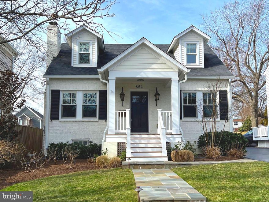 *** Expanded & Remodeled Arlington Cape Cod in desirable Bluemont / Bon Air neighborhood *** This gorgeous home has undergone a comprehensive studs-out remodel and has been expanded to  nearly 4,500 square feet of open floor plan living space.  Designed by award winning Moser Architects and featuring five bedrooms and three and a half bathrooms on three levels, 862 North Harrison Street lives like a custom, new construction home but with the original charm and character of classic Arlington architecture.  With its luxury finishes and fixtures and its spacious open floor plan and high ceilings, this home has been tastefully appointed throughout for everyday living and formal entertaining alike.  It also includes a sizable walk-out basement with plenty of room for family events as well as serving double duty as an in-law suite or au pair retreat.  Moreover, it's situated on a deep quarter acre lot with a large, flat back yard that is perfect for outdoor entertaining and activities.  Enjoy a meal on the screened porch or watch the big game on the patio beside a cozy fire in the outdoor fireplace.  And if you need to get somewhere in a hurry, its location can’t be beat: only minutes to community parks, schools, restaurants, groceries, retail and Metro.  Great access to 66, George Washington Parkway, Route 50 and I-395 too.  And last but not least, this home also conveys with a Dominion Hills Area Recreation Association Pool Membership!
