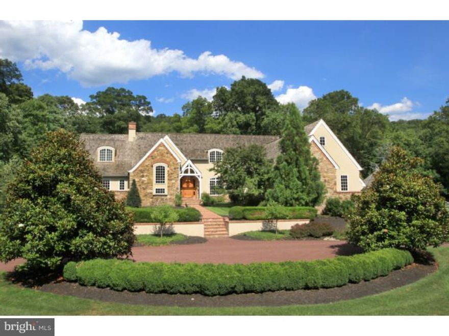 A sublimely beautiful river front estate welcomes you home. Situated on a prime portion of the Delaware River just above the town of Point Pleasant, nearly every room in this custom builder's home has a peaceful, panoramic river view. The main level open floor plan flows seamlessly between formal living room, dining room, and the gourmet kitchen with wet bar. Enjoy your mornings in the breakfast room or adjacent sunken family room, soaking in the peace and serenity of this premium locale. The main level master suite has one of the four fireplaces in the home, ample dressing and sitting areas, and a luxury master bath. Upstairs you will find three additional bedrooms and a den/game room complete with it's own wet bar, fireplace and balcony overlooking the pool and cabana house. A gym and office round out the second floor. The lower level, which has large a drive-in garage, offers a place for a car collection, or additional living/storage space. Easy access to NYC/NJ/Philly Highways.  High efficiency Geothermal heating and cooling, top of the line fit and finishes, and several hundred feet of river frontage.