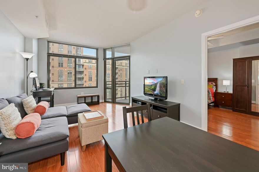 The urban experience you’re looking for, modern city lifestyle in an extraordinary location. 
The open floor plan is great for entertainment. It features a breakfast bar, luxurious bamboo flooring and outdoor balcony to enjoy the incredible city view! You'll love the fully equipped kitchen with stainless steel appliances & gas cooking, BRAND NEW washer/dryer (to be installed Sat 3/12) conveniently inside the home, wonderful walk-in closet, framed-in shower/tub in and plenty of natural lighting!

Indoor garage parking with one assigned space #380 and Storage Unit #G-04 convey with the home. Ideal for any type of weather and convenient grocery store is connected right below the building (Harris Teeter Potomac Yard)! 

3650 S Glebe Rd houses all the community amenities (no amenities in the 3600 bldg): pool, fitness center, party room, theatre room and rooftop deck where you can entertain guest or build your social community! The Eclipse has controlled access 24/7 with concierge available for package delivery and additional services.

Fantastic developments like VA Tech's Innovation Campus, Amazon HQ2 and the Potomac Yard Metro Station are making this the perfect place to work, live and enjoy the Metropolitan area. You'll experience convenient recreation and entertainment options within walking distance as well as quality restaurants and an unbelievable view to the iconic monuments and historic areas.

Reagan National Airport is less than 3 miles and there is access to transportation of any kind: metro station, bus depot. Connected to Crystal City, Pentagon city and fast track to the highways and Oldtown Alexandria. Easily pick up the Mt Vernon Trail for that morning bike ride! Don't wait to check-out this idyllic urban home and make it yours before someone else does!