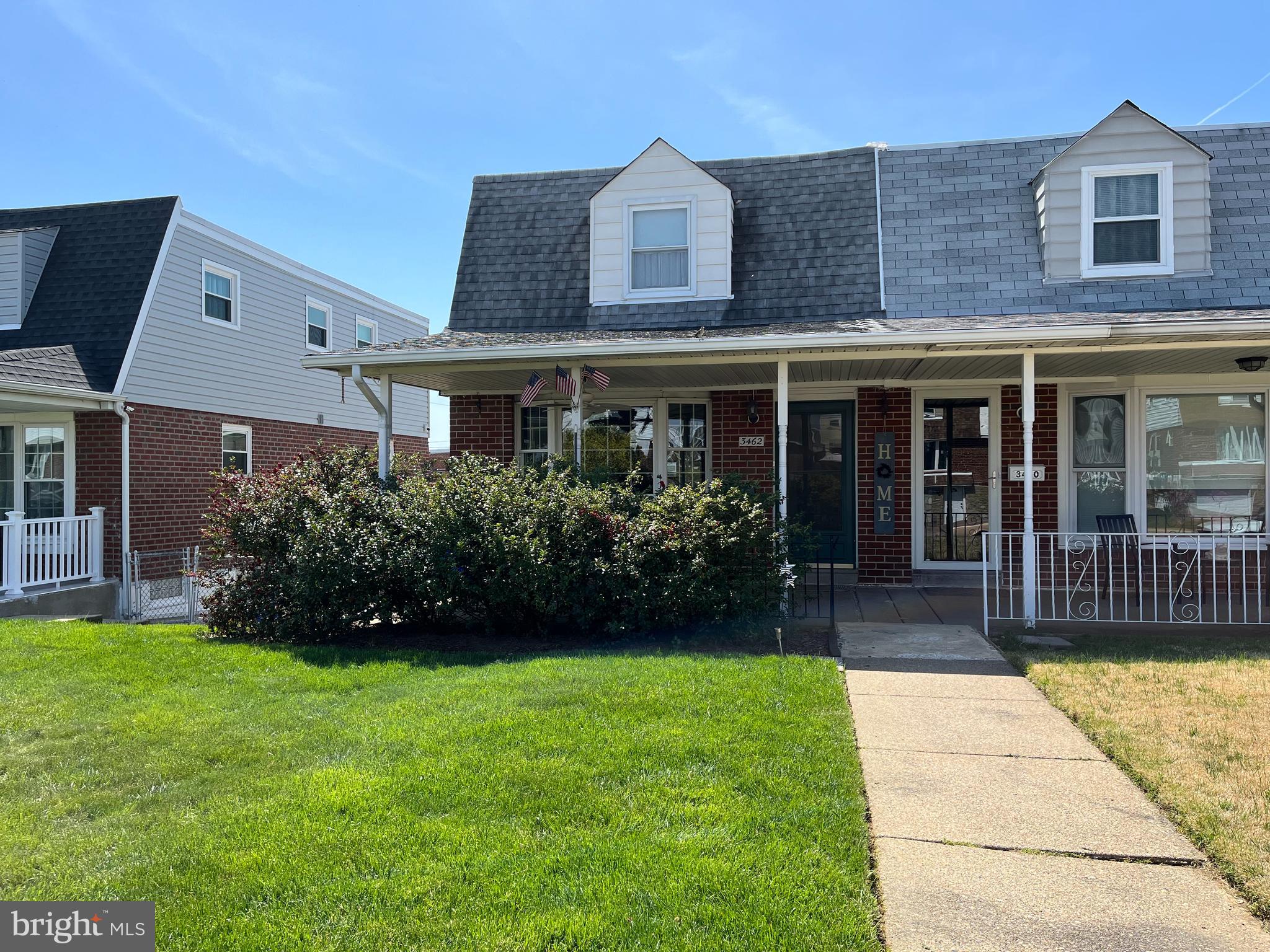 Come & See this 3 -Bedroom Twin 2 Blocks from Academy Road!  - it's Priced to Sell - Open Front Porch, Bow Window - Living Room - Recessed Lighting - 6 Panel Doors T/O - Formal Dining Room w/Chairrail, Ceiling Fan - Eat-in-Kitchen remodeled approx. 10 yrs ago, Wood Cabs, Formica Counters, Pantry Cabinet, Gas Stove w/exhaust Fan - D/W, Pergo Laminate Floors, Convenient 1st Floor Powder Rm. -Redone 2013 - w/Pedestal Sink.  Upstairs are 3 Bedrooms, Main has 2 Windows, Ceiling Fan, H/W Floors - Walk-in Closet w/Shelves - Middle B/R- Closet, Built-in Upper Storage Cabinet  - Laminate Floor - Tile Bath w/Tub Surround - New Shower, Newer Large Vanity Sink - Replacement Window, 3rd B/R - H/W Floors - Ceiling Fan - 2 Closets - Upper Storage Shelves;  Finished Basement - Gas Hot Air Heat - Gas H/W 40 Gal.  Steel Door Exit to Long Rear Fenced Driveway/Yard.  Nice Brick Patio - Rear Garage w/White Metal Door.  Near I-95, Route 1, Shopping & Transportation!  See It Today!
