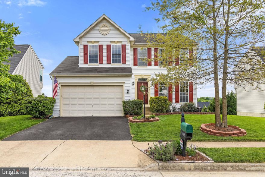 This UPDATED 4 BR/2.5 Bath home located in the HIGHLY sought-after Braemar community filled with many amenities & located in the TOP school district will offer your family a place to be part of something amazing.  The main level boasts updated hardwood floors/updated kitchen with newer SS appliances & granite. It opens to the spacious family room w/ cozy fireplace. Expanding your living space w/ the sun-drenched morning room with AMAZING endless views over the farmland providing a rare picturesque setting each evening w breathtaking pink & orange sunsets.  Vaulted foyer to the upper level where you will find the primary BR & spa-like bathroom and 3 generously sized additional bedrooms.  Finished basement w/recessed lighting & custom OFFICE is perfect for the whole family. Exterior basement door has been replaced/upgraded and leads out to the lush green backyard & vegetable garden. This home has been meticulously maintained and cared for by the owners. You can rest assure because most of the major updates have been taken care of for you: NEW HVAC 2019, New Roof 2017, Water Heater 2018, new garage door opener and components 2018, exterior freshly painted, interior neutral paint pallet, toilets upgraded, and hardwood floors on the main level. Your family will enjoy being within walking distance to the schools, pools, parks, and close to commuter rail and highways.