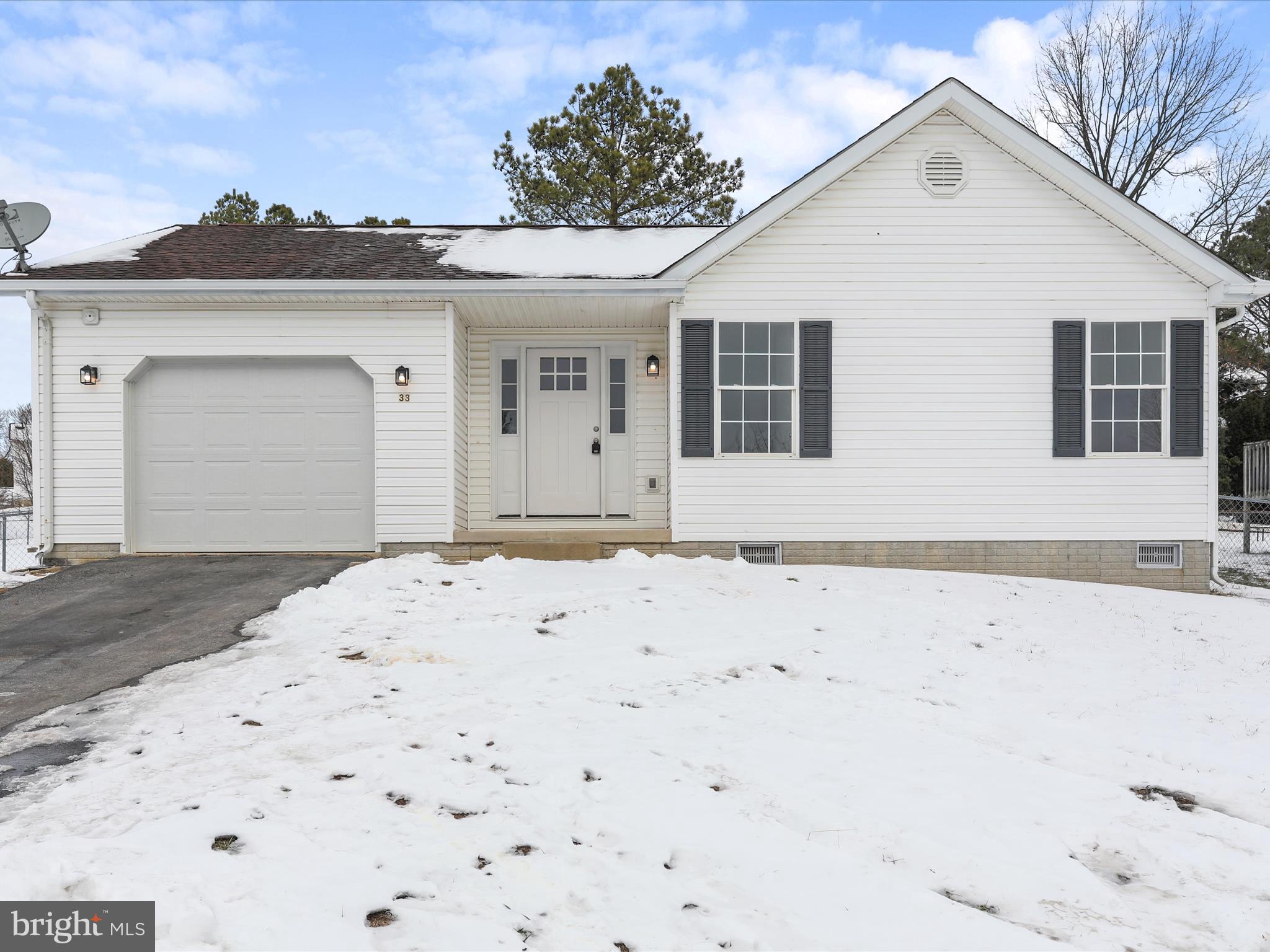 Step into this beautifully renovated 3-bedroom, 1-bathroom rancher, offering tasteful updates and great space inside and out! This home features large rooms, good use of space and lots updates. Some of the updates include: newer roof, white shaker cabinets with quartz countertops, stainless steel appliances, LVP flooring throughout, new lighting, new back deck and more! Situated in a quiet, friendly neighborhood, this home is in a great location and has a fenced backyard ideal for kids and pets.