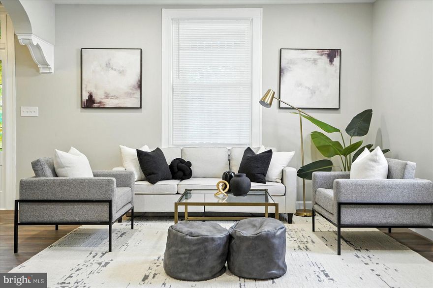 - Buyer had cold feet, back on the market, and offering $5,000 seller credit for full list price -
 A stunning transformation has taken place behind the walls of this 5BR/3.5BA Colonial-style home located on a spacious lot in the desirable neighborhood of Kenilworth Park.  Make your way through the gated front yard, past adult shade trees and shrubs, and step up to the covered front porch of your new home.  Step inside a home that has been completely renovated, offering tons of natural light, recessed lighting, luxury flooring, new carpeting, and four floors of living space.  The main floor offers a large open living room featuring a wood-burning fireplace, french doors to a spacious dining room with a bow window, a half bath, and a gorgeous kitchen.  The kitchen features plenty of cabinets, mixed metals boasting gold accents against stainless steel appliances, granite countertops with a herringbone patterned backsplash, a deep sink under a window, and an island with pendant lights and breakfast seating.  On the second floor are three spacious bedrooms and a beautifully tiled full bath.  The third floor hosts a private owners suite featuring a large walk-in closet, and a private en suite boasting a walk-in shower.  The lower level is finished offering the fifth bedroom, a full bath with a tiled walk-in shower, a large family room, laundry, storage, and a walk-out to an amazing yard space.  It could be used as a great in-law suite as well! From the main floor step outside to a fenced yard filled with tons of green space, a shed, adult shade trees, and a detached garage.  This home has been completely renovated featuring a soft color palette of black and white with gold and silver accents throughout.  Imagine all this and in close proximity to shopping, restaurants, and commuter routes.  and storage.