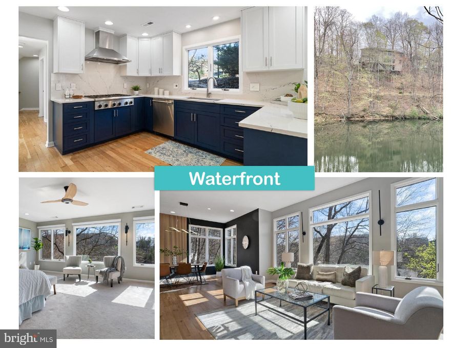 This home is stunning in person and pictures just don't do it justice. You won’t believe the upgrades! The kitchen is a chef’s and designer’s dream. The views are breathtaking. This home screams entertainment - from the remodeled kitchen and bathrooms, to the multi-level new connecting composite decks - complete with a covered portion newly wired and heated so you can gather year-round - you’ll never want to leave this lovely home. As you approach the home, you’ll see the stunning stone around the front door. To the right is a welcoming arch, leading down to the deck. From the moment you enter the bright foyer, the views greet you. The kitchen is just gorgeous - with new custom cabinets and quartz counters that extend up the walls, there isn’t one thing you’ll want to change. With a 6 burner gas stove, wall oven and microwave, oversized refrigerator, and eating area, it really is the perfect set up for the home chef and entertainer. You may not even notice how large the living room and dining area are since you’ll be looking at the view out the wall of windows. The large living area has a gas fireplace with new quartz, the perfect place to unwind, a remodeled desk/work area, and opens to the top level deck. The dining area is beautifully defined with an accent wall. Heading upstairs, which is multileveled, you’ll find the primary bedroom also with a wall of windows to enjoy the views, a remodeled luxury primary bathroom, equipped with a soaking tub that overlooks the water. On this floor, you’ll find another large ensuite bedroom with a remodeled bathroom and the laundry room. Heading to the upper level, there are two more oversized bedrooms and a full, remodeled bathroom.  Downstairs is the fully finished basement, currently used as a gym but the perfect size rec room, a half bathroom, bonus room, gas fireplace, and wet bar, all opening to the lower deck. There is a massive storage area off the deck - perfect for kayaks, work benches, and golf cart storage. Other upgrades include new carpet, new paint, new railings inside, all new interior and exterior lighting, and new insulated garage door. With the privacy of the woods for summertime and the hill views in the winter, the location can’t be beat. Enjoy all that Lake Linganore has to offer: deep Navigable lake, multiple sandy beaches, multiple pools, boating, fishing, swimming, tennis, basketball, beach volleyball, nature & bike trails, Frisbee golf, pickleball, Event Tent, Farmers Markets, Summer Concert Series under the stars, playgrounds and so much more! Come and see for yourself.