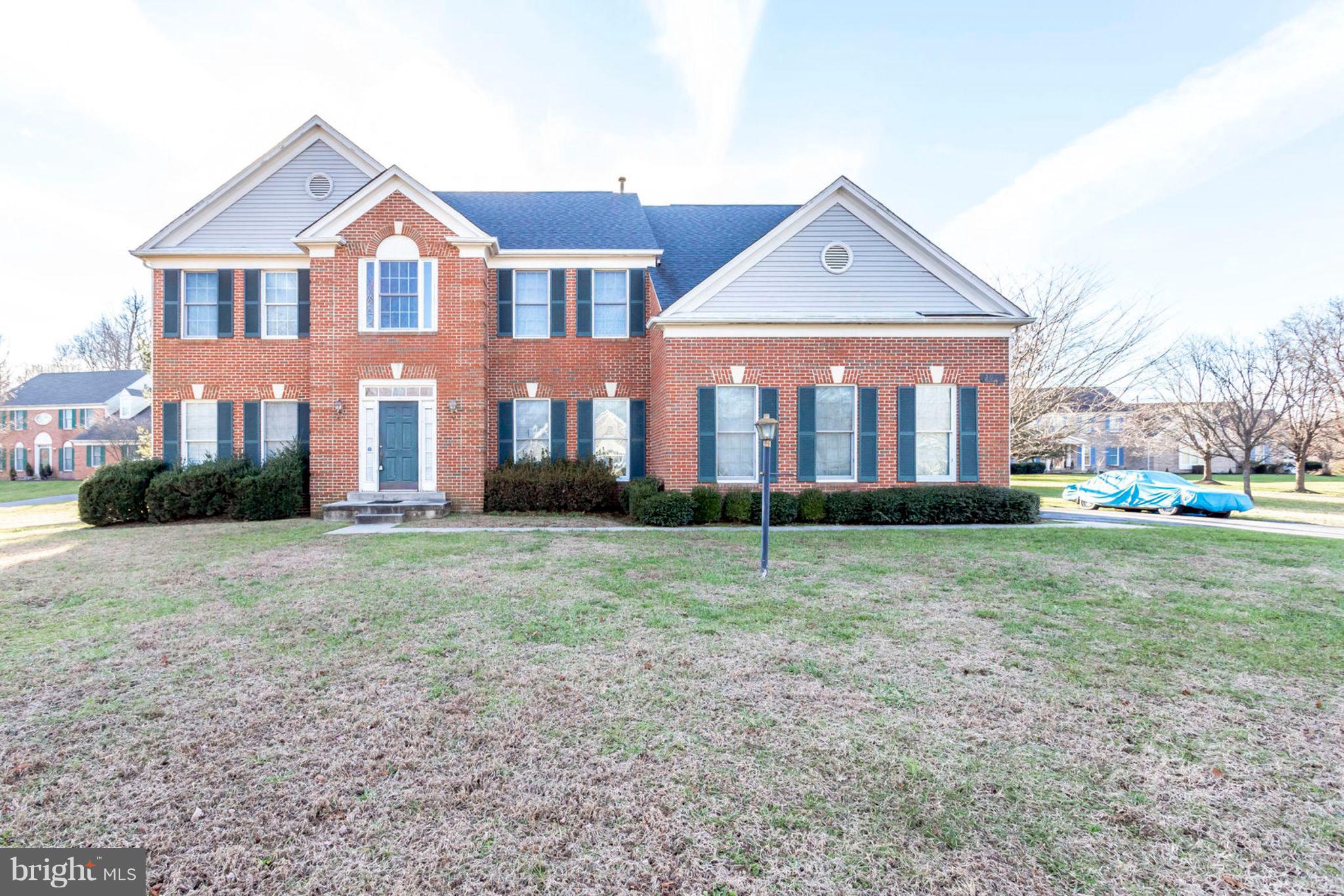 Short Sale approved and can close quickly. Marble floors throughout 1st floor. Granite counter tops. Updated Kitchen with SS appliances. Dual wall oven. 2 sinks. 2 gas f/p - 1 in living room/1 in MBR. Crown and chair rail. Large MBR with walk-in closet. 2 sinks, Soaking tub and separate stand in shower. 4 bd. 3.5ba. 2 staircases to 2nd floor. Office with built in shelves. 2 new 50 gal. HW tanks. Sprinkler system throughout. Text or email agents with questions