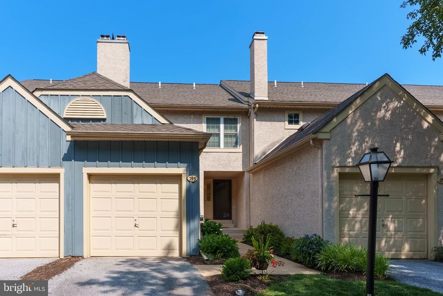 Stunning, updated, low-maintenance townhome living in the Terraces of Windon! This beautiful home at 293 Yorkminster Rd offers privacy, stylish design, and a versatile floorplan with a number of custom features throughout. The main living level is freshly painted and features a spacious living room with crown molding and a wood burning fireplace; a powder room; and an open-concept kitchen and dining room. Direct access to the back deck creates a welcoming space for indoor/outdoor entertaining, and this enticing space is beautifully finished with a custom built-in pantry offering tons of storage with glass shelves, soft close cabinets, and touch lights. Upstairs, there are 3 bedrooms and 2 full bathrooms including the owner’s retreat with an en suite bath. Both bathrooms have been completely updated and are immaculately designed. The owner’s bath features a double vanity, new flooring, and a large custom shower with glass frame, stunning floor to ceiling tile surround, a rainfall showerhead, and seat. There are ceiling fans in every bedroom, new carpeting, and fresh paint. This home also has a 3rd floor loft which adds incredible versatility. With skylights, a ceiling fan, new carpeting, and 2 closets, this space is a charming 4th bedroom, or you could set up a home office, game room, library or so much more. And the possibilities don’t end there. 293 Yorkminster Rd also features a finished walkout basement which can quickly become your game-day destination. There’s a custom full built-in bar with a sink and 2 beer taps connected to a kegerator through a hand-laid brick accent wall. There’s also a wine room with shelving, and a delightful custom West Chester wall mural painted by the same artist who painted the murals at The Social restaurant in downtown West Chester. Plus, there is direct access to the back patio, and this is one of the few homes in the community with privacy screens to enhance your outdoor living experience. An unfinished portion of the basement provides excellent storage. This is a turnkey home that offers a low-maintenance lifestyle in a wonderfully convenient location. The Terraces of Windon community is situated in beautiful East Bradford Township, within walking distance of Everhart Park and the eclectic mix of shops and restaurants in West Chester Borough - all less than 1 mile away. You’ll also be within minutes of Stroud Preserve with beautiful hiking trails at your fingertips. Request a personal appointment today!