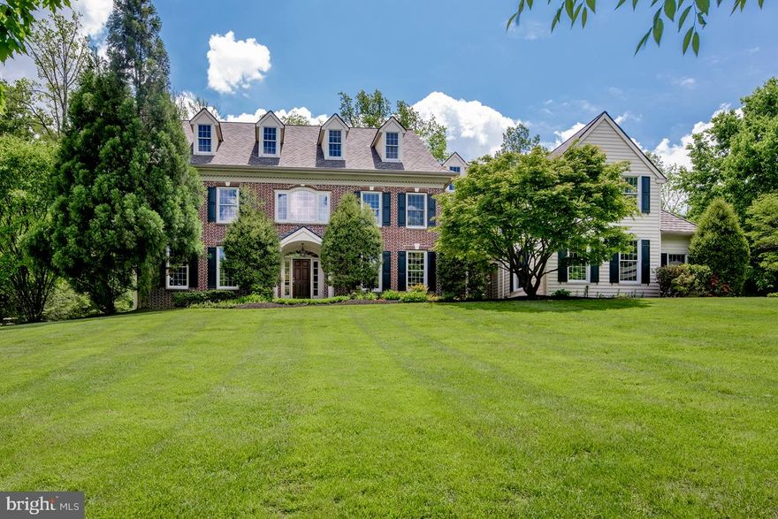 Located in coveted Harrison Estate, on 1.38 acres of private, pristine manicured property sits a magnificent 5-bedroom, 4.2 bath Colonial offering serenity with easy access to all conveniences including just a 5-minute drive from Episcopal Academy.  The elegant, extensively updated home is designed for family living and indoor-outdoor entertaining, with a gracious interior and gorgeous grounds featuring an incredible lagoon-shaped pool and spa! Ample driveway space and a 4+-car garage accommodate multiple vehicle parking. The stately brick exterior is met with a brand new (April 2019) roof of top-of-the-line Certainteed Grand Manor shingles. Other upgrades include a new pool Zodiac AquaLink System, new pool cover, filter and heater, new LED outdoor lighting, fencing, double garage doors, water heater, and premium Lenox HVAC system. Inside boasts wonderful updates throughout as well, including extensive repainting, newer carpeting installed, a beautiful kitchen renovation, updated baths with new marble countertops and much more. Instantly capturing your attention is the grand 2-story foyer with checkered marble flooring, and wide openings flowing seamlessly into the living and dining rooms. Relax with guests by the living room fireplace then move into the formal dining room to serve favorite culinary creations. Gorgeous walnut floors enrich the ambience, even in the updated chef's kitchen with a new Sub-Zero refrigerator, new double oven, granite countertops, and large tiered island with seating. The light-bathed chef's quarters spill into the open-plan breakfast room brightened by a wall of glass. A glass door extends to the rear pool/patio oasis, affording the ultimate outdoor pleasure in a spectacular setting. Also off the breakfast area is a generous vaulted family room with huge windows for daily sun and a stone hearth fireplace for relaxing nights. A butler s pantry with newer appliances, and delightful sunroom with glass doors leading outside round out the inviting main level. The upper level provides peace and solitude for one and all, greeting you with an open sitting area landing atop the stairs. Awake and unwind in your lovely oversized master bedroom suite with a sitting area, 2 walk-in closets, and enormous private bath graced by double sinks, a soaking tub and glass-enclosed shower. Additionally you ll find 4 guest/family bedrooms, 3 full baths and laundry. The finished day-lit lower level is a haven for the entire family with versatile recreation and party space, a game/billiards room, fitness room, and walkout access to the lush rear yard paradise.