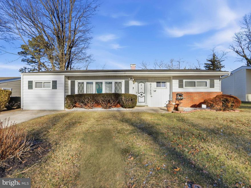 This is the one everyone has been waiting for! Exceptional single level living offering 3 bedrooms and 2 full bathrooms, highlighted by soaring beamed ceilings throughout.  The home features a formal living room and dining room with a slider leading to a fully fenced rear yard and a spacious 10'X21' sunroom.  Additional living space includes a comfortable family room and an expansive laundry room equipped with an electric dryer, washer, stationary tub, gas water heater, upright freezer, and an additional refrigerator.   The Chef's kitchen is a true showstopper, featuring stainless steel appliances, farmhouse sink, granite countertops, a wall oven, and a Kitchen Aid cooktop with a hood range and glass-lit apron.  All of this is set beneath dramatic beamed ceilings and complemented by 42" cabinetry with custom moldings. A rare opportunity combining space, style and true one-level convenience. There is a shed in the fully fenced rear yard.  Home inspections are welcome for informational purposes.  Home is being sold " as is" No known defects.  Some furnishing may remain with sale.  Part of an estate.