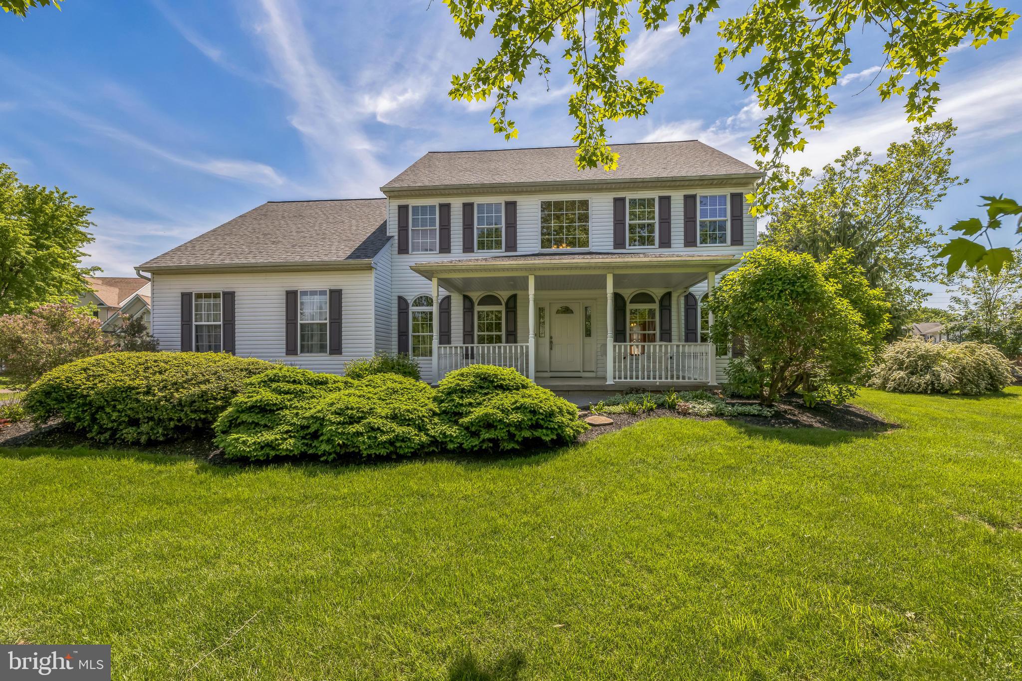Are you looking for your own slice of perfection? You may have just found it in 30 Amadeo Dr. Located on a small and quiet 7 home cul-de-sac, this property sitting on .68 acres, gleams with pride of ownership. From the moment you wind up the driveway, you will notice stunning landscaping and mature trees. As you walk up the sidewalk to the front door, you are greeted with a beautiful front porch that the sellers added. Whether you start or finish your day there, it will bring you a peace and tranquility.
Step inside the home where on your right, you are greeted by the living room. Right away you will notice 9ft. ceilings with crown molding, beautiful hardwood flooring and an abundance of natural light. The hardwood and molding continue into the dining room. Located just off the kitchen, this room is perfect for those family holiday get-togethers. The large kitchen is the star of this floor. With recessed lighting you will notice travertine flooring, crown molding on top of the 42- inch cabinets and a complete stainless steel appliance package. The stove utilizes gas for cooking and there is a large pantry for food storage. The seller’s favorite part of the kitchen is the 2-tiered island. Congregate around the island in the high bar stools that are perfect for entertaining with a drink and your favorite hors d’ oeuvre. As you head past the space for your kitchen table, you will notice the sliding doors with access to the flat backyard and the approx. 32 x 18 stamped concrete patio. The family room is the central gathering spot in the home and features hardwood floors, large windows, built-in shelves for storage. Sit and relax while watching a game or a movie beside the gas fireplace which is sure keep you warm on those cold fall/winter days. Just off the kitchen is the laundry area with a separate sink and access to the 2-car garage. As you head down the hallway back to stairs, for your convenience, you have a lovely updated ½ bath. Need a place for a home office? This home has you covered with an office facing the front of the property.
As you make your way upstairs, you will find 4 bedrooms. The star of the second floor is the primary bedroom and bathroom. This large suite features a high vaulted ceiling with ceiling fan, his and hers closets, carpeted flooring and a separate sitting room that could be used as a workout area, home office or convert it into a giant walk-in closet. The owners have updated the primary bathroom and the new owner will enjoy a sublime soaking tub; glass walk-in shower and dual vanity sinks to get ready at in the morning. On this floor you will also find the updated 2nd full bathroom. This updated bathroom features dual vanity sinks, glass shower and luxurious title flooring. The additional 3 bedrooms are generous sized rooms and feature carpet flooring. For additional storage, there is a hall closet and an attic with floorboards overhead.
The exceptionally clean basement is unfinished and provides even more opportunity for you to bring your entertaining ideas to life. You will also find a central home vacuum system and loads of storage.
Close to the Twins Pond Golf Course, Hillside Aquatic Center, Lehigh Valley Hospital, as well as shopping and transportation routes, this home in Gilbertsville shines!