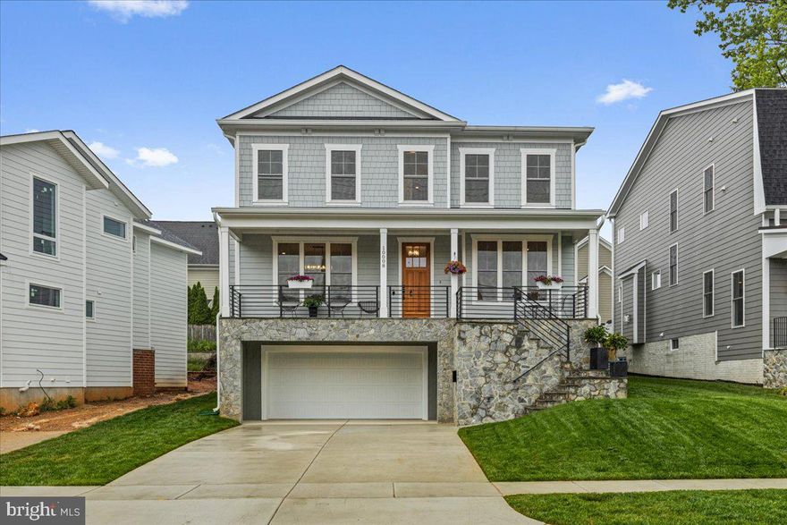 This stunning luxury residence boasts over 4,400 square feet of finished living space with a sleek contemporary design and modern ambiance. Brand new, this three-level, five-bedroom, five-bathroom home offers seamless flow and expansive open areas, featuring 10-foot ceilings, impressive architectural accents, stylish designer touches, and situated on a 5,453 square foot lot. Upon entry through the inviting front porch, you're greeted by an elegant living room and dining room, a separate office, a generously sized butler's pantry, and a convenient half bath. The impressive chef's kitchen with a sizable island, high-end appliances, and a sunny breakfast room seamlessly connects to a spacious great room featuring a cozy fireplace, access to the rear patio, and a fully fenced yard. The second level is dedicated to luxury living, with a lavish primary suite boasting a room-sized walk-in closet/dressing room, an additional walk-in closet, and a spa-inspired bath. Three more bedrooms, one en suite and the others sharing a "Jack & Jill" bath, and a sizable laundry room complete this floor. The lower level walkout offers versatility, featuring a fifth bedroom, a full bath, and an expansive recreation room with a bar/sink area, perfect for a nanny or in-law suite,  a mud room, storage/utility room, and a two-car garage. Located one block from Fleming Park and near by the Bethesda Trolley Trail, a scenic 4-mile trail ideal for walking, jogging, or biking. Just a mile away lies the Wildwood Shopping Center, offering Balducci's numerous dining options, coffee shops, retail outlets, and grocery stores. With easy access to downtown Bethesda and major thoroughfares such as I-495, I-270, and DC, this home offers luxury living paired with convenience and accessibility.