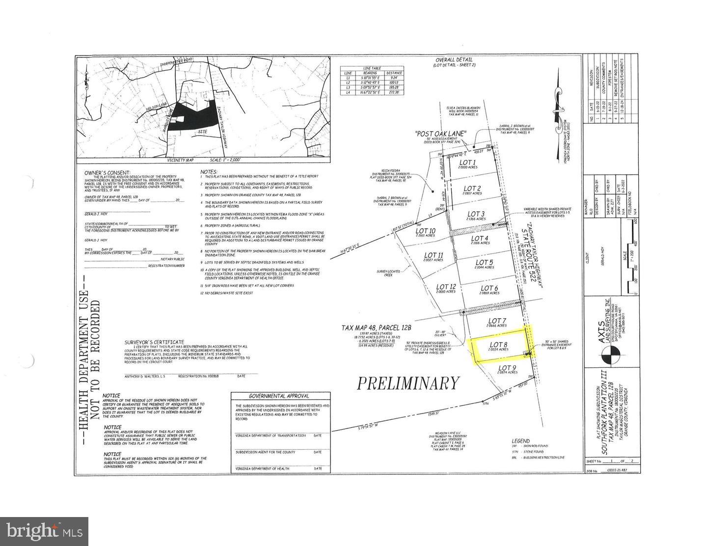 Lot 8 ZACHARY TAYLOR HWY