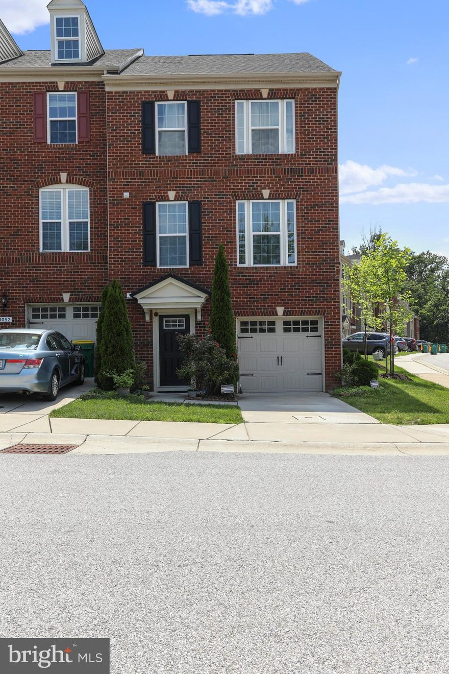 Excellent 3 levels above ground TH! 3 bedrooms, 2.5 Bathrooms, 1 garage, End Unit, Wood floor kitchen with New Appliances; Carpet in upper level 3 Bedrooms and stairs.  Steel refrigerator, oven stove,  dishwasher,  microwave, Granite countertop;  Excellent washer and dryer seperate Room for noise-free washing, natural sunny living room with extension space facing to back yard, relax in the small deck,  large space for the breakfast table. Master Bedroom has a sitting area, walk-in closet, a master bathroom with a garden bathtub separated from the shower, and 2 sinks. The finished lower level can be a Bedroom or recreation room or game room. The desirable location is accessible to route 29, US-40, I-70, I-95, and I-695. convenient to shopping centers, USPS, and restaurants. This rental won't last long!!!