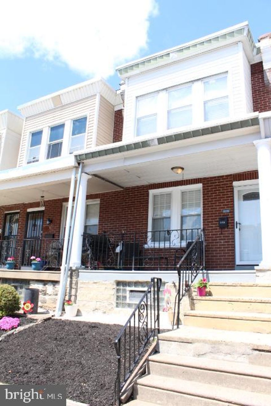 Wow! Take a look at this beautiful two story straight thru row home located in the Lawncrest Section of Northeast Philadelphia.  This home is absolutely Gorgeous!!! As walk up to the front of this property you will notice the nice and beautiful carb appeal with a nice sized front yard area and an awesome sized porch that is good for sitting outside on those nice sunny days.  The 1st floor features a nice spacious living room & dining room with beautiful newer floors, nice paint colors and nice recess lighting and awesome ceiling fans.  There is awesome sized newer kitchen that features nice newer flooring, recess lighting, deep stainless-steel sink, garbage disposal, awesome counter tops with beautiful back splash, spacious cabinet & counter space and an awesome microwave & ceiling fan and a newer stove, dishwasher & refrigerator.  As you walk up to the 2nd floor you will notice the nice newer carpet on the steps and the spacious hallway with nice newer floors.  The 2nd floor features 3 awesome size bedrooms with an updated full hall bathroom. The master bedroom is Large with a good size closet & beautiful newer floors, paint, doors and a nice ceiling fan.  The middle bedroom is a good size with good closet space, beautiful newer floors, paint, doors and a nice ceiling fan. The back bedroom is an awesome size with good size closet space & beautiful newer floors, paint, doors and a nice ceiling fan as well. The full hall bathroom was renovated in 9/2020.  This awesome bathroom is nice and clean and features a newer skylight, beautiful tiled shower/tub area & floors, nice newer vanity and an awesome dual flush toilet and a nice size mirror.  There is a nice sized newly renovated finished basement that could be used as a fourth bedroom, office or a family room.  And it features a nice laundry area with a nice size utility sink, Utility room and etc.  And this basement also has access to the newer back door that will lead you to the back of the property where you will see the newer stucco and newer down spout.  And to top it off, the washer & dryer is included with this property and its approximately 1 year old.  This property has been well maintained through-out and also features a newer main roof & front porch roof, front & back down spouts and a bathroom Skylight as of 2/15/2022. Updated Plumbing, Updated Electrical, Newer rear stucco as of 4/5/2022.  There is a newer front screen door, main front door & back door. The main heating system has been recently serviced on 4/18/2022 by Meenan heating company, And the property has been freshly painted throughout. There is an awesome security alarm system that can be transferrable to the new homeowner with a small monthly cost.  And the Buyer can get their own heating contract with the same company if they like.  So as you can see this home has been very well kept & cared for. You will have to see this home to appreciate. This home is a great buy and as a new homeowner YOU will enjoy your new home and all of the features of this home.  It's within walking distance to Shopping, transportation and much more. This home is a Must See. Just pack your bags and move right in. So schedule your appointment Today!