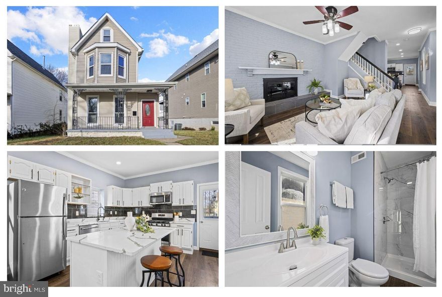 This is the one! 3936 Lowndes Ave is a charming, detached home offering 5 spacious bedrooms, 4 finished levels renovated between 2025 and 2026, an estimated 1,818 square feet of living space, a thoughtful layout conducive to a variety of living situations, an abundance of outdoor space, and even the opportunity to add off-street parking, accessible from the ultra-wide rear alley! As you approach your new home, you’ll be delighted by the covered front porch – imagine savoring your morning coffee here or unwinding with a glass of wine in the evening. Step inside and prepare to fall in love! The living room is warm and welcoming with its cozy fireplace and new LVP flooring that flows seamlessly throughout the main level. A dedicated dining space sits adjacent to the magazine-worthy gourmet kitchen, which boasts abundant cabinet space, sprawling quartz countertops, a stylish backsplash, brand new stainless steel appliances, and a show-stopping center island with space to add stools! A convenient half bathroom completes this level. Upstairs, the second floor features a spacious Primary Suite with its own private, spa-like full bathroom, a well-appointed full hall bathroom, and a sizable front bedroom with a beautiful bay window. The third level adds two additional bedrooms, while the finished basement offers exceptional versatility with a separate suite featuring living space, a true fifth bedroom, full bathroom, laundry facilities, and access from both the interior and exterior – perfect for an in-law suite, guest quarters, roommate setup, or your own private retreat. Not sure how to use five bedrooms? Imagine the walk-in closet, home office, home gym, library, or craft room you’ve been dreaming of! Outside, enjoy the welcoming front porch and a large backyard ideal for spring gatherings and yard games. Street parking is easy, and the wide rear alley makes adding a rear parking pad a real possibility. This home checks boxes you didn’t even know you had! What are you waiting for? Schedule your showing today!