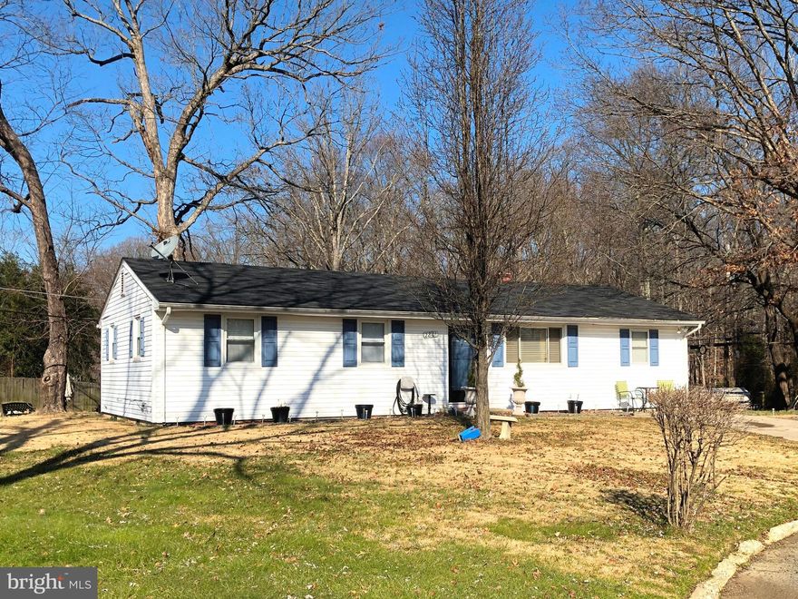 Single level living on quiet cul-de-sac!  Updated 4BR 2FB rambler with refinished hardwood floors through most of the home.    Home features an owners bedroom wing with his/her closets and large double sink owners bedroom bath.  Open living room and dining room area floor plan.   Large deck in private, partially fenced rear yard perfect for entertaining, or just relaxing.   Two detached storage sheds as well as one attached storage area.  Roof replaced approx 5 yrs.   Stove and microwave replaced approx 1 yr.  Quick and easy access to Indian Head Highway.