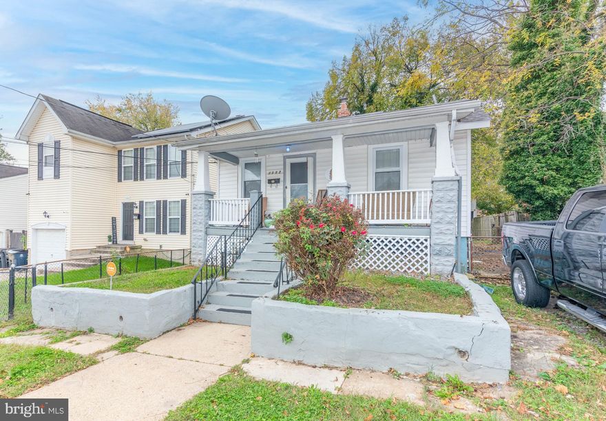 List price to be opening bid at online only auction.  Online auction to be conducted on Auctioneers website. Bidding begins Wednesday, December 17th & ends Monday, December 22, 2025 at 11:30am. Detached Porch-Front Rancher in Capitol Heights, PG County. Note from the seller: The tenant has given notice that they will vacate the property by January 1, 2026. The property will be conveyed vacant. Currently Tenant-Occupied through December 2025. Currently rented at $1,136/month with a month-to-month tenant.
Main Level: • Rooms: Living area, Dining area, Eat-in Kitchen Area, 3 Bedrooms, 1 Full Bath • Flooring: Carpet in Living/Dining Rooms; Carpet & Wood type in Bedrooms; Tile in Kitchen. Lower Level: (Ideal as a Potential In-Law Suite) • Rooms: Kitchen, Open Living Area, 1 Bedroom, 1 Full Bath • Systems: Forced Hot Air, Gas Water Heater, Electric Panel, Sump Pump. Features & Exterior: • Exterior: Front covered porch, driveway, fenced yard, separate entrance to lower level, spacious backyard • Utilities: Solar panels located on the roof (subject to fees) Location: Prime location close to dining, shopping, schools, parks, and major commuter routes—just a few blocks from the DC/MD line. The information contained herein was obtained from sources deemed to be reliable, but is offered for informational purposes only. Neither the auctioneer or the owner make any representations or warranties with respect to the accuracy of information.