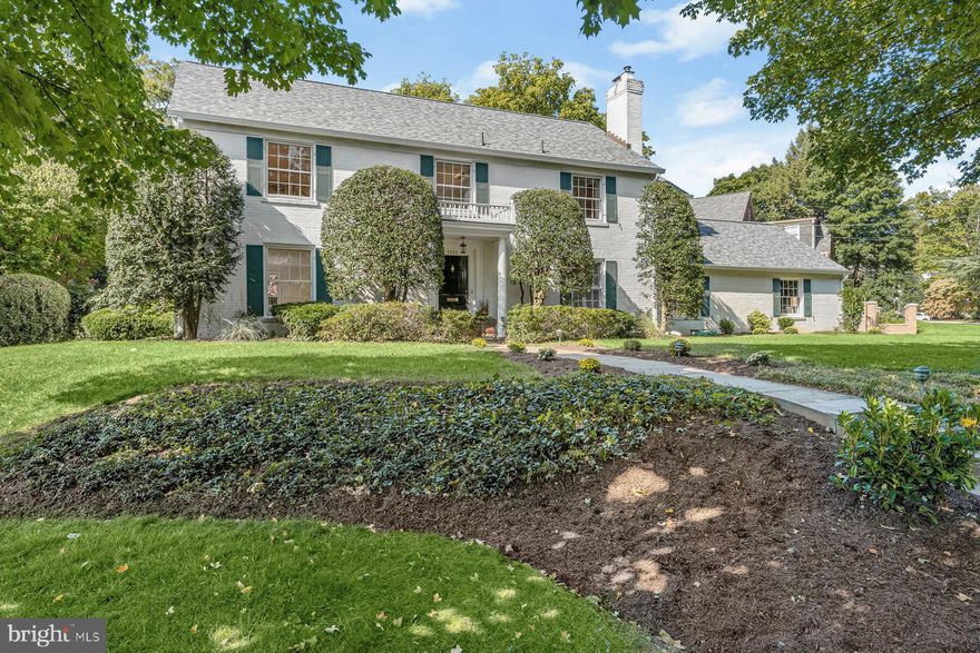 Welcome to 5004 Overlea Court! This home is ideally located in a quiet and charming cul-de-sac in Sumner, one of the most desirable close-in neighborhoods of Bethesda. This classic center hall Colonial offers over 4000 square feet of interior space. The main level features an inviting open plan concept with beautiful hardwood floors throughout. The inviting formal rooms are sunlit and spacious, offering the ideal entertaining and gathering space. The gourmet eat-in kitchen features an island with breakfast bar seating, ample cabinetry and storage, attractive counters, custom backsplash, and is fully equipped with a cooktop, wall ovens, SubZero refrigerator, and more. The spacious first-floor laundry room off the kitchen makes for ideal modern living. The upper level features an expanded primary suite with large walk-in closets and two separate bathrooms, with access to the private, sun-drenched office space. Three additional generously sized bedrooms complete this level, two of which offer access to a large balcony providing an opportunity for spectacular elevated outdoor space. The home has been recently painted, and a new roof was installed in 2019. The spacious flat backyard showcases a large flagstone patio and beautiful landscaping on nearly a 1/3 of an acre lot. A fully fenced-in backyard means pets and children aren't too far out of sight. Located a few blocks from The Shops at Sumner Place and steps from the Capital Crescent trail, the location of this house a dream!