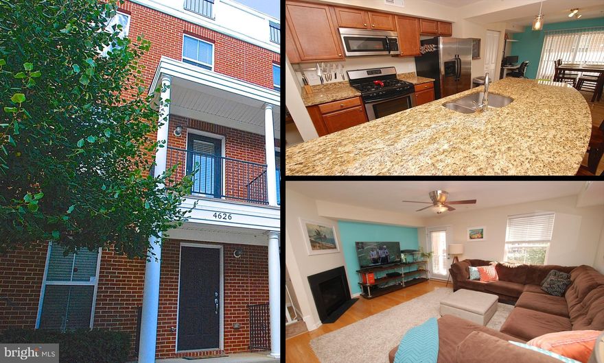 GARAGE TOWNHOME IN ATHENA SQUARE. 3 BEDRMS & 2.5 BATHS. GOURMET KITCHEN W/ LARGE GRANITE ISLAND, STAINLESS STEEL APPLS, HARDWD FLRS & GAS FIREPLACE ON THE MAIN LEVEL. ROOFTOP DECK W/ INCREDIBLE VIEWS OF THE CITY SKYLINE. LARGE BEDRMS INCLUDING A WALK-IN CLOSET IN THE MASTER BEDROOM AND PLENTY OF STORAGE IN THE HOUSE & GARAGE. 2 CEILING FANS. CLOSE TO 95, JOHNS HOPKINS & CANTON CROSSING.