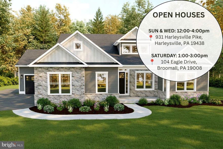 Nestled in the heart of Collegeville, Bronson Estates offers an exclusive enclave of luxury homesites on 1-acre lots, thoughtfully designed for those who value space, privacy, and elegance.

Surrounded by lush natural beauty yet just minutes from shopping, dining, and top-ranked schools, this community perfectly blends tranquility with convenience. Whether enjoying a quiet evening on your expansive property, a stroll through nearby parks, or an outing to Providence Town Center, Bronson Estates places you at the center of it all. With timeless architecture, spacious floorplans, and the prestige of a limited collection of homes, Bronson Estates is where refined living and everyday ease come together
.
The Victoria was designed with the homeowner in mind: everything you need on one floor! A spacious open concept great room and kitchen are perfect areas for entertaining. Tucked away you will find a private owner’s suite complete with a spa-like master bath, an oversized walk-in closet, full of natural light. This ranch-style home also includes two additional bedrooms, full bath, a large study, and a conveniently placed laundry room. Finishing the basement will almost double your square footage, making the options for its use endless!