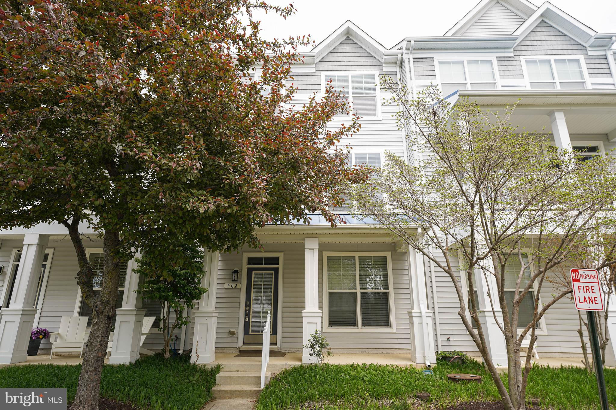 Enjoy Beautiful water front living in this spacious 3 bedroom 2 full & 2 1/2 bath townhouse in a beautiful gated community. There is a Bonus room with a ½ bath on the entry level. Main floor has a large kitchen with upgraded countertops stainless steel appliances and upgraded cabinets. A balcony off the kitchen and dining area with a ½ bath off to the side. The Living Room is plenty big for large gatherings that can even overflow to the generous balcony with spectacular views of the community marina. There are three bedrooms and two full baths upstairs. This townhouse also has a one car garage. Community amenities include, community pool, marina and riverwalk. Close to downtown and Route 50.
