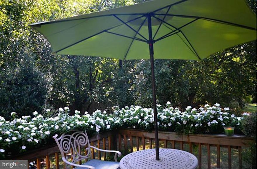 Gardeners Paradise!  Rarely Available Corner Unit Updated Townhouse close to metro & bus. Walk to Starbucks dining, grocery, fitness.... Gorgeous kitchen with NEW 42" Top of the line cabinets,granite counters, breakfast bar & stainless appliances.  Brand NEW HVAC!  NEW windows!  Updated bathroom(2014).  NEW deck in 2014.  Refinished Woodfloors. Brand NEW washer/dryer! Extra windowsw/ lots of light