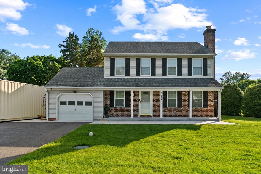 Welcome home to this beautifully maintained and pristine 3-bedroom, 2 full and 2 half bath home situated on a flat 1/2-acre lot in a private, quiet setting just minutes from downtown Reisterstown. From the inviting covered front porch — perfect for morning coffee or evening sunsets — to the spacious rear deck overlooking the backyard, this home offers comfort and charm both inside and out. Step inside to find beautiful hardwood floors throughout the main level, a warm and inviting wood-burning fireplace shared between the kitchen and dining area, and an updated kitchen featuring granite countertops and stainless steel appliances. The spacious layout is ideal for both everyday living and entertaining. Upstairs offers 3 generously sized bedrooms and 2 fully renovated bathrooms. The stunning Owner’s Suite has been thoughtfully updated with a spa-like bathroom featuring a stand-up shower, defrost mirror, and a large walk-in closet. The large finished lower level provides an open and versatile living space complete with an oversized laundry room and convenient half bath. Additional highlights include a 1-car garage and oversized shed offering plenty of storage. Enjoy the perfect combination of peaceful living and convenient access to shopping, dining, and commuter routes.