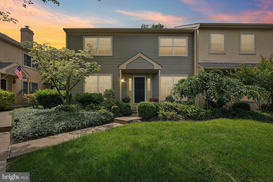 Welcome to 36 Wingstone Lane, a charming townhome nestled in the well- maintained Community of Devonshire. This spacious 3-bedroom, 2 1/2 bath home offers an inviting and comfortable floor plan.  The community is set on 13 acres with 38 townhomes and is meticulously maintained, including beautifully landscaped grounds.
As you enter you are greeted by a terra-cotta tiled foyer that leads into the open living areas. Hardwood floors flow through the Living Rm, Dining Rm and Kitchen.  The eat-in Kitchen has been renovated in a French style with custom painted cabinets.  Italian crackle subway tile, granite counter tops and stainless
steel appliances. The Den/Office is on the left side of the foyer. There is also a Powder Rm  off the foyer. The 
Dining Rm & sunken Living Rm  are open and wonderful for entertaining.  The Living Rm features a wood burning fireplace and black marble surround.  The French doors open to a large, private Deck.
The Main Bedroom has a double closet leading to  the en suite bathroom and features a dual vanity and seamless glass shower doors.  There are also French doors in the bedroom which open to the rear deck.
The second floor includes a loft sitting area, two generously sized bedrooms, hall bath and large storage closets. The laundry is in the unfinished basement.  There is a 1 car detached garage and one designated space.
Located less than a mile from the Devon SEPTA Regional Rail Station.   Additionally the home is within walking distance to local shopping  and dining options.