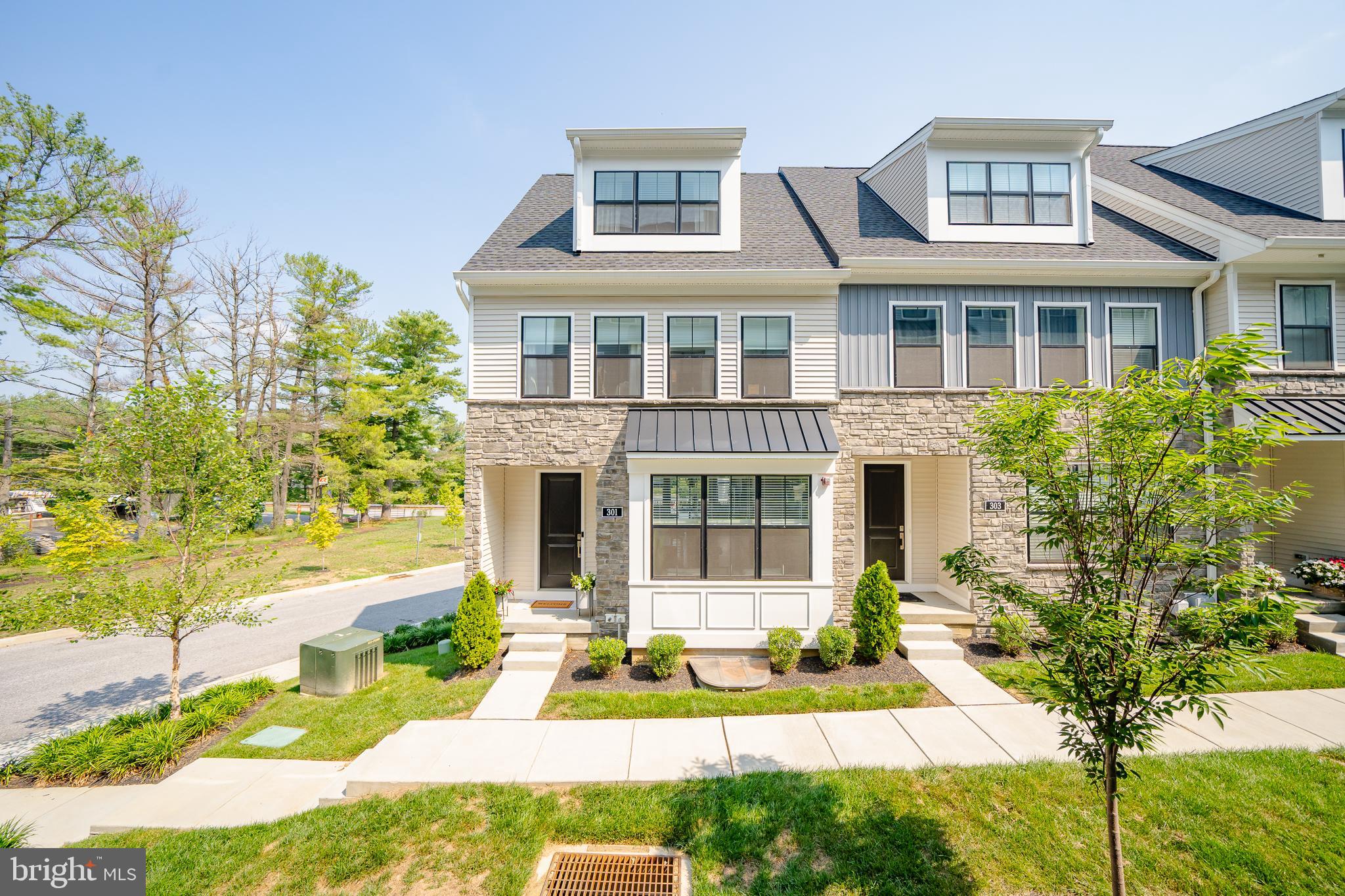 Welcome to your beautiful Fernhill Elite corner unit townhouse that shows like a model offering the best of modern living space, within walking distance to coffee shops, cafes, restaurants, and shops in Historic West Chester Borough, voted one of the best small towns in America!
-
From the roof terrace down to the two car garage. with over $130,000 in upgrade options in between!
Main Level: The heart of the home boasts an unbelievable island with quartz countertop taking center stage between the beautiful living and dining space with a bonus space , plus an outdoor patio. Look up and enjoy the tall ceiling height with an abundance of natural light. Look down and you will see the upgraded hardwood flooring.
The looks continue on the second level in the primary bedroom ,with ensuite and a dreamy walk-in closet Two additional rooms, plus laundry and a full bath complete this floor. You can't help but look at the perfect gallery wall leading to the studio space with a roof terrace on upper level 2. What a great spot for gaming and gathering to cheer on the Phillies....(Go Phils! )
Lower level features a two car garage and a bonus space with 4th bedroom potential with generous storage space with room for adding a full bathroom.
Schedule your visit to see this beautiful Toll Brothers community.