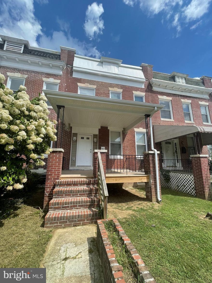 Look no further. 5 Bedroom home with a finished basement is perfect for your family. You are greeted by the open floor plan and exposed brick when you walk through the front door. A bedroom/office is located on the main level along with a half bath. Kitchen island with sink and dishwasher. Perfect place to prepare meals. The mud room/pantry room is located off the kitchen, leading to a new deck and enormous backyard.  Four bedrooms on the upper level. The basement is perfect for entertaining with an additional bathroom. Large utility room in the rear of the basement, with washer and dryer connections.  This home is waiting for you.